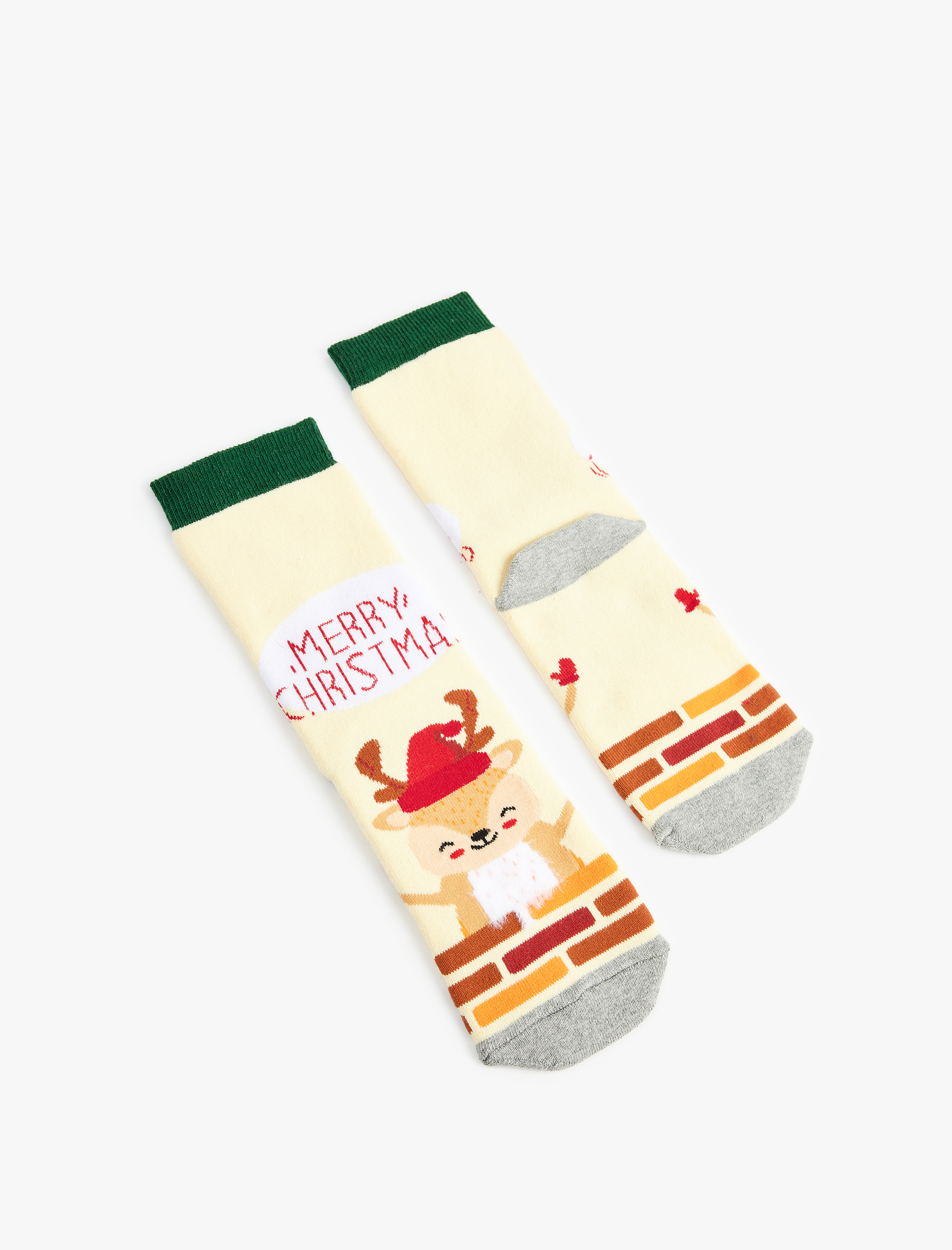 Kadın Yılbaşı Temalı Havlu Soket Çorap