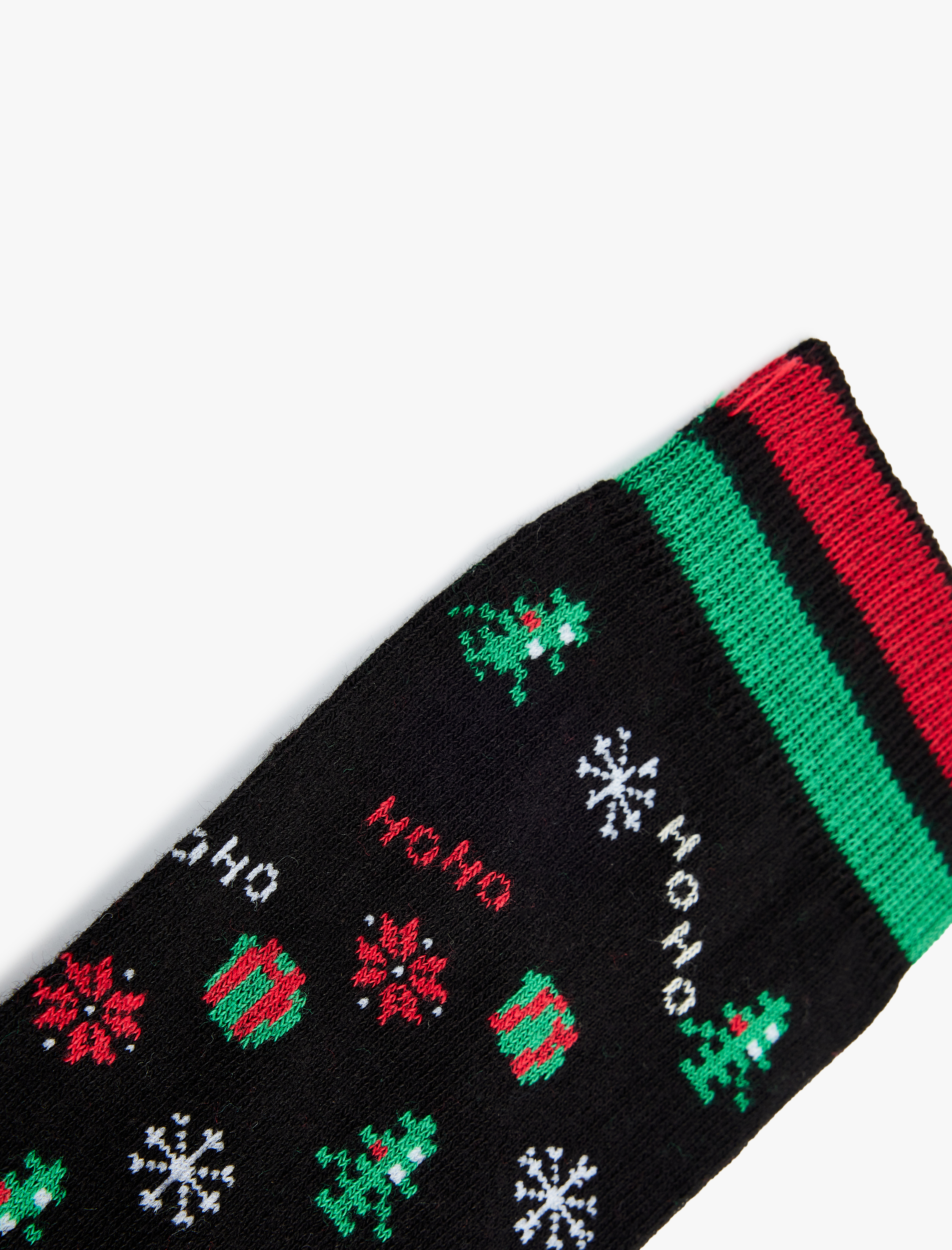 Erkek Pamuklu Yılbaşı Temalı Havlu Soket Çorap