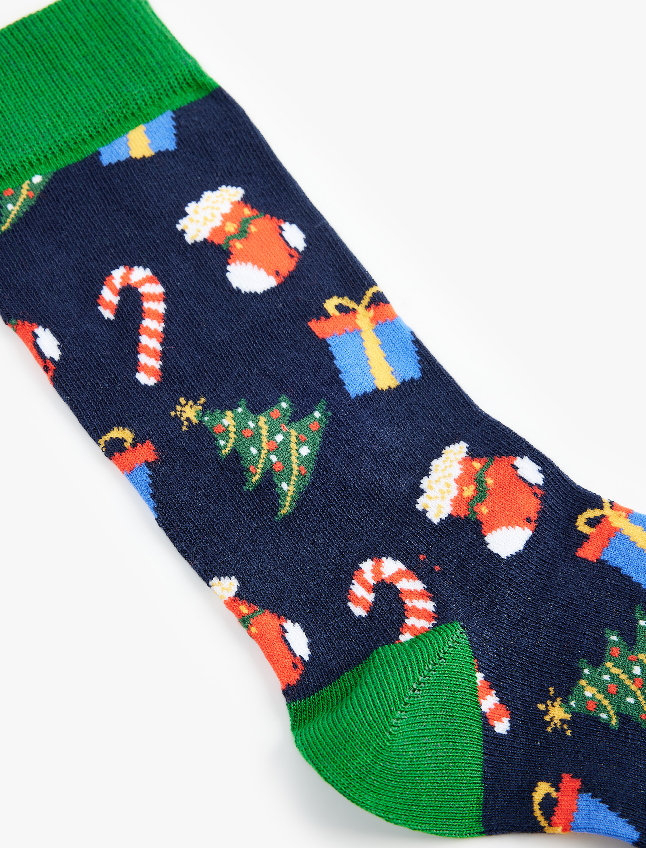  Erkek Yılbaşı Temalı Pamuklu Soket Çorap