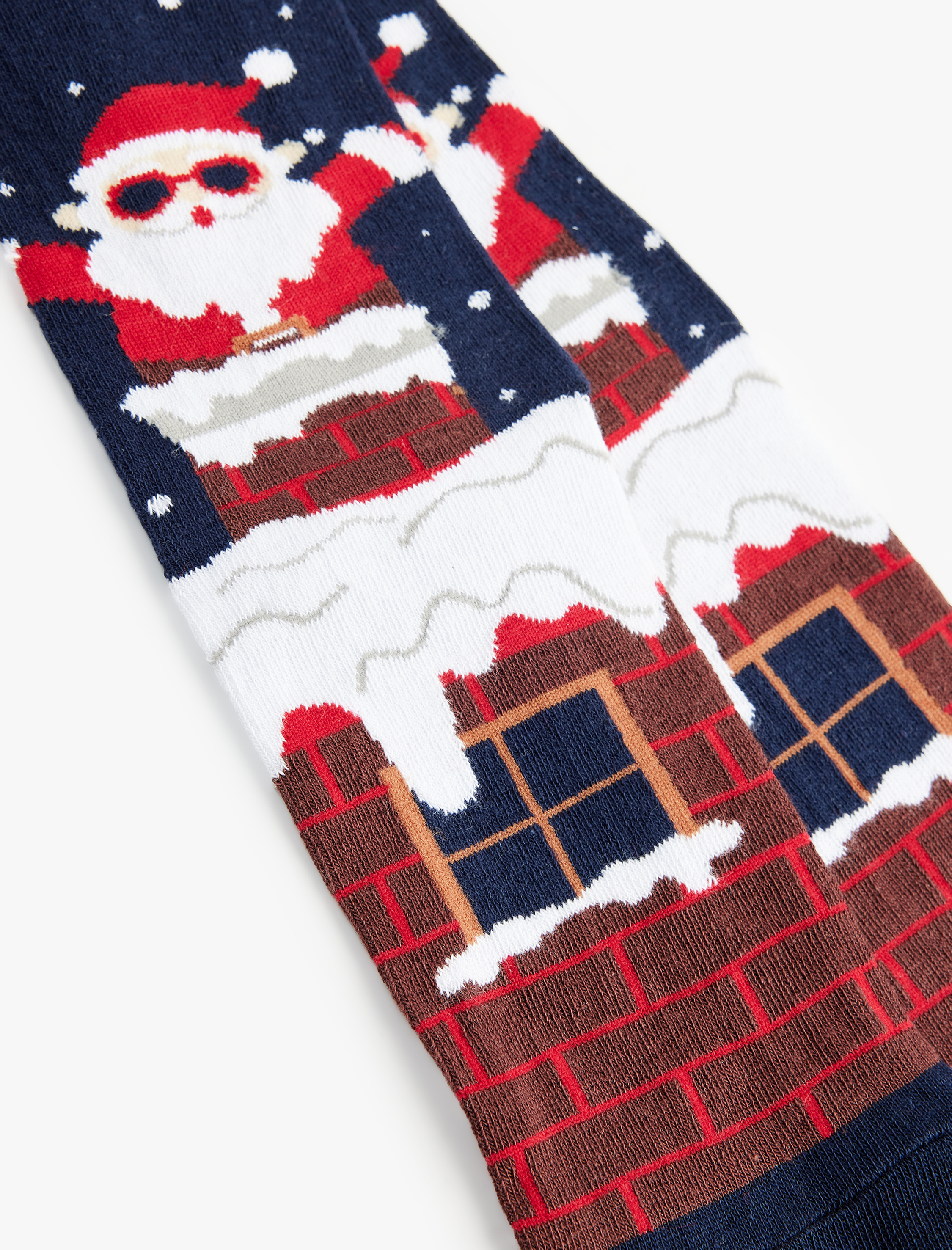 Erkek Pamuklu Soket Yılbaşı Temalı Çorap