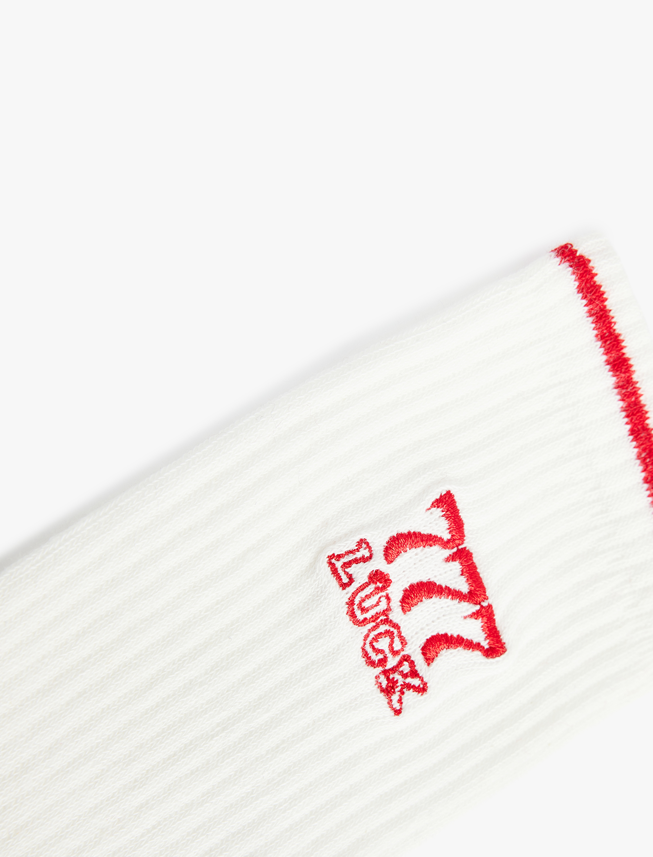  Kadın İşlemeli Çizgi Detaylı Tenis Çorabı