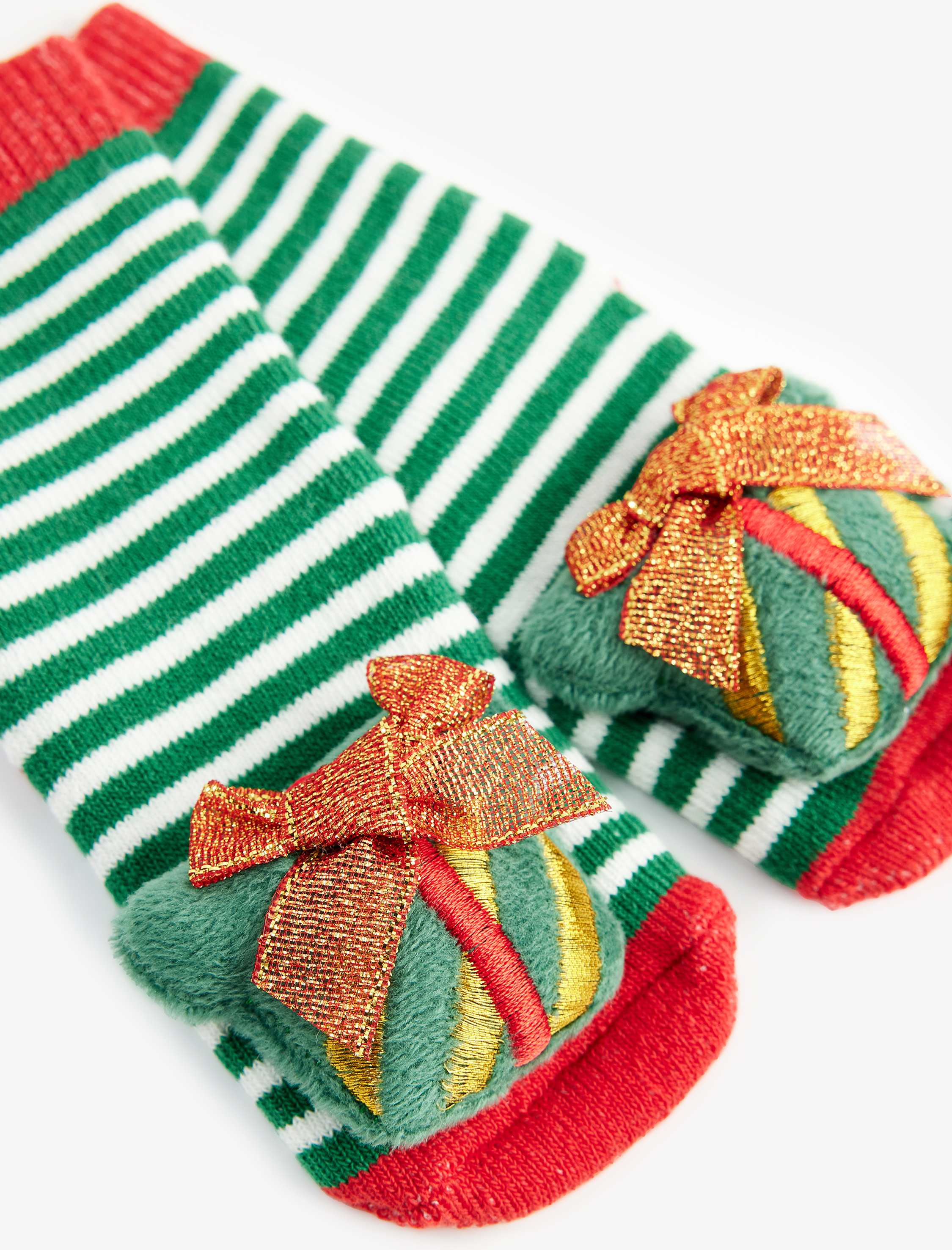  Kız Bebek Yılbaşı Temalı Pamuklu Havlu Çorap