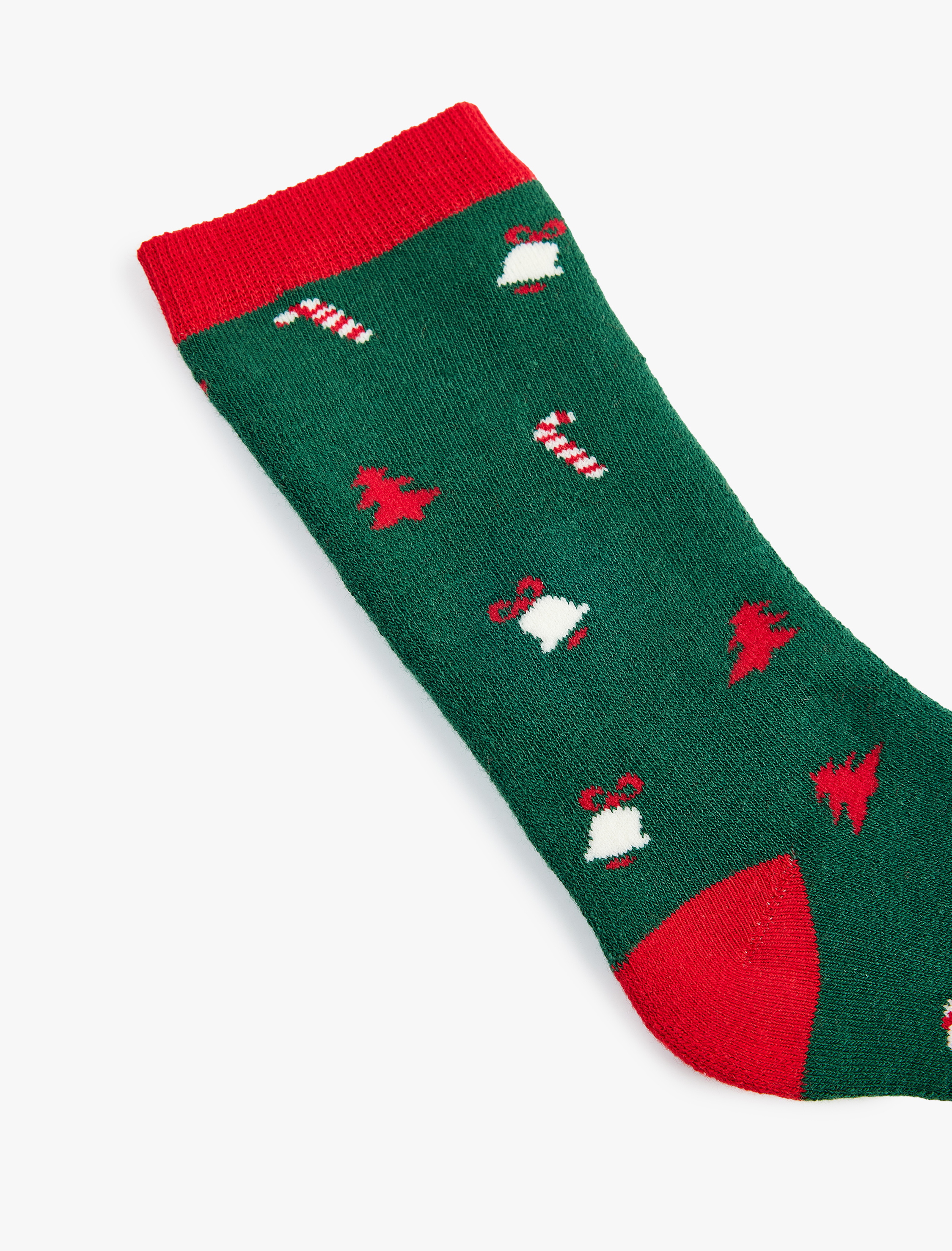  Kadın Pamuklu Çok Renkli Yılbaşı Temalı Soket Havlu Çorap