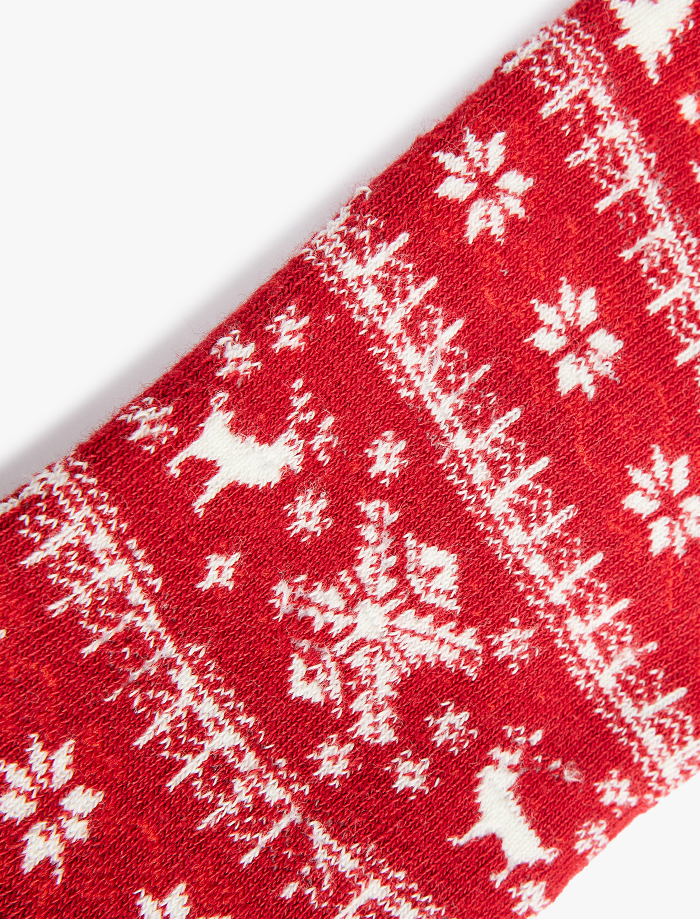 Kadın Pamuklu Soket Havlu Yılbaşı Temalı Çorap