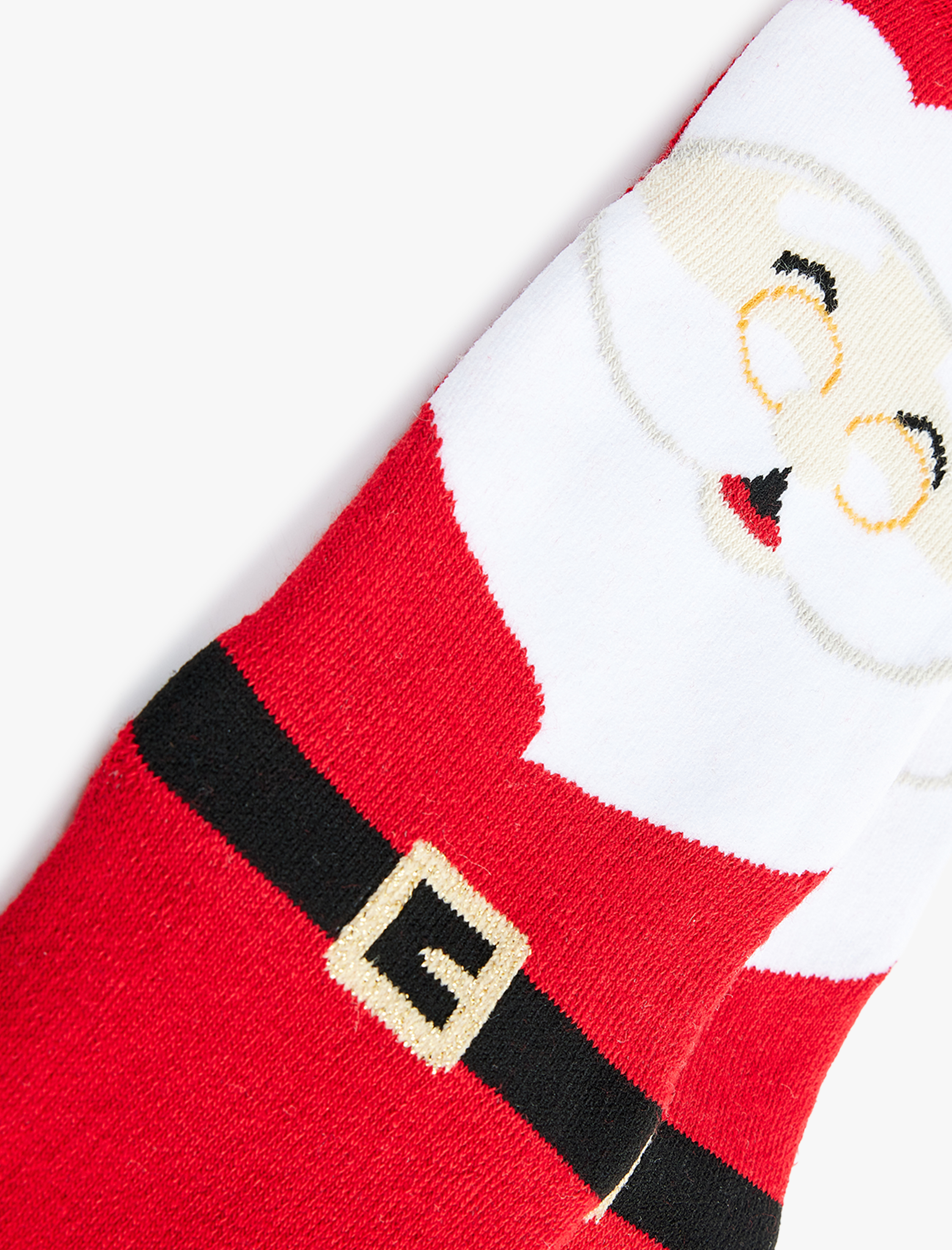  Kadın Noel Baba Baskılı Pamuklu Kalın Soket Çorap