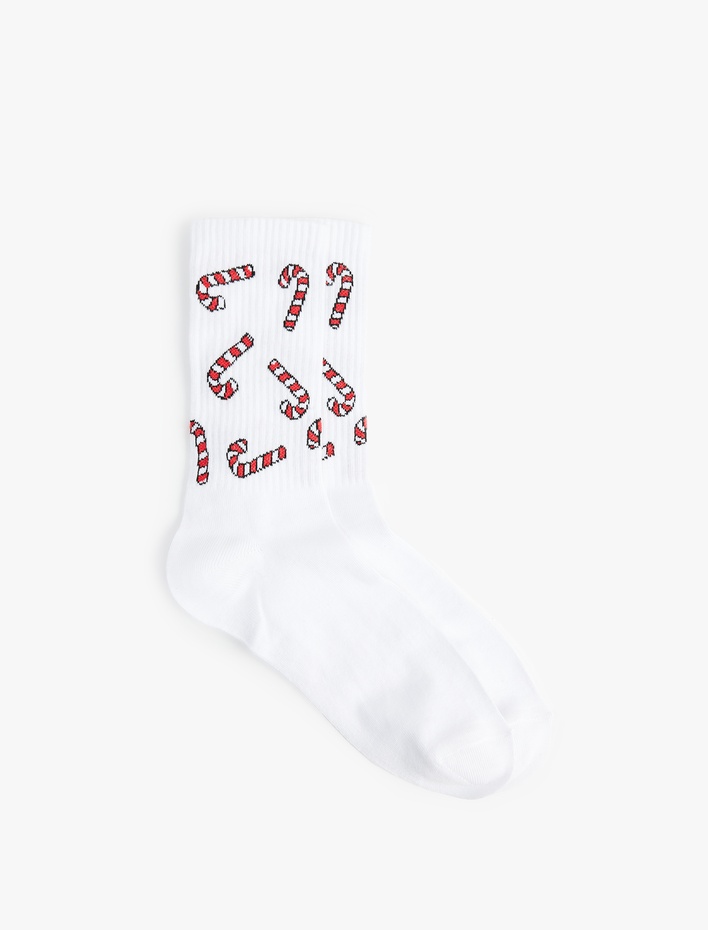 Erkek Yılbaşı Temalı Tenis Çorabı