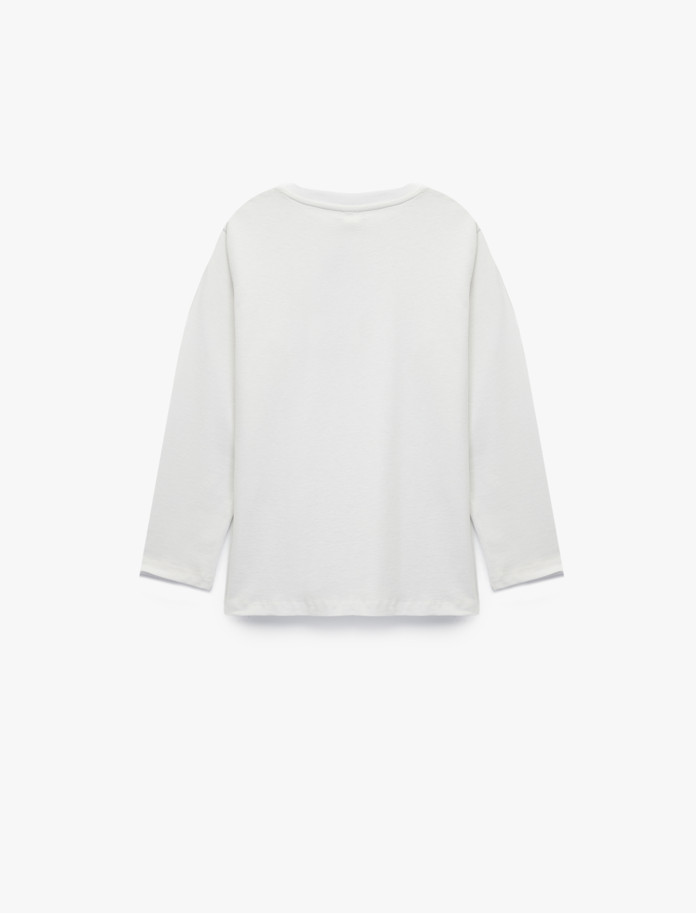  Erkek Çocuk Uzun Kollu Bisiklet Yaka Atatürk Baskılı Pamuklu Tişört