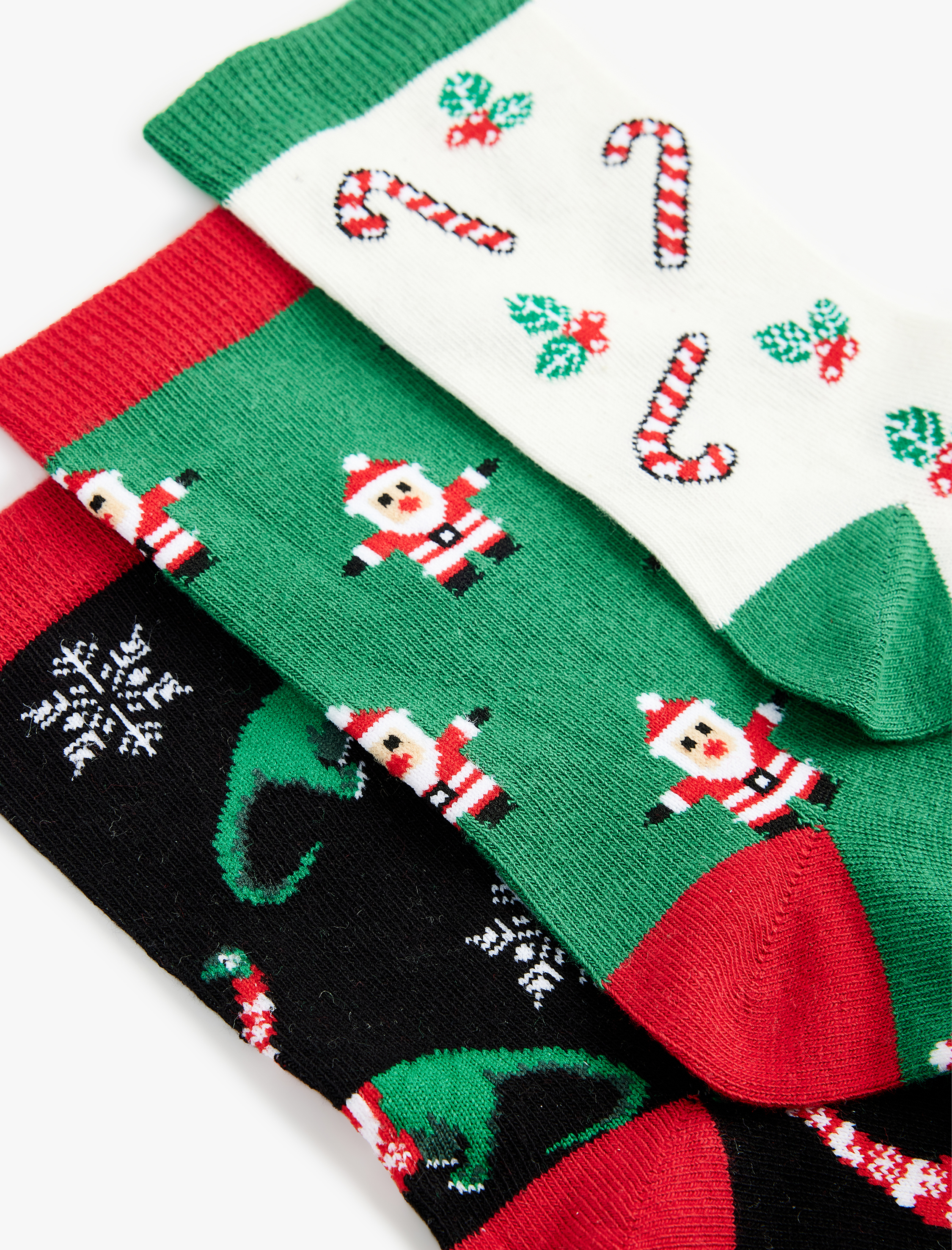  Erkek Çocuk Yılbaşı Temalı 3'lü Çorap Seti