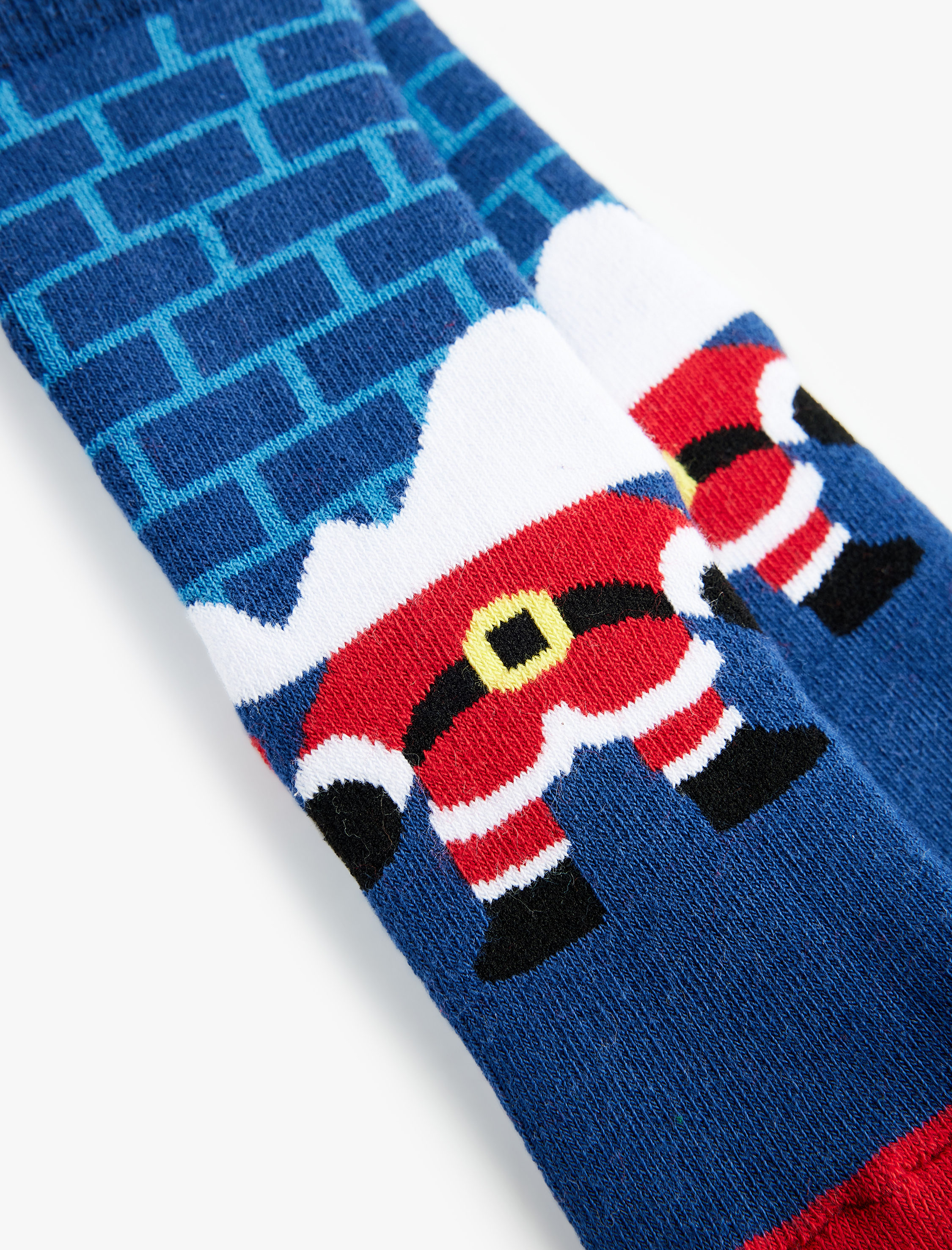  Erkek Çocuk Noel Baba Detaylı Pamuklu Havlu Çorap