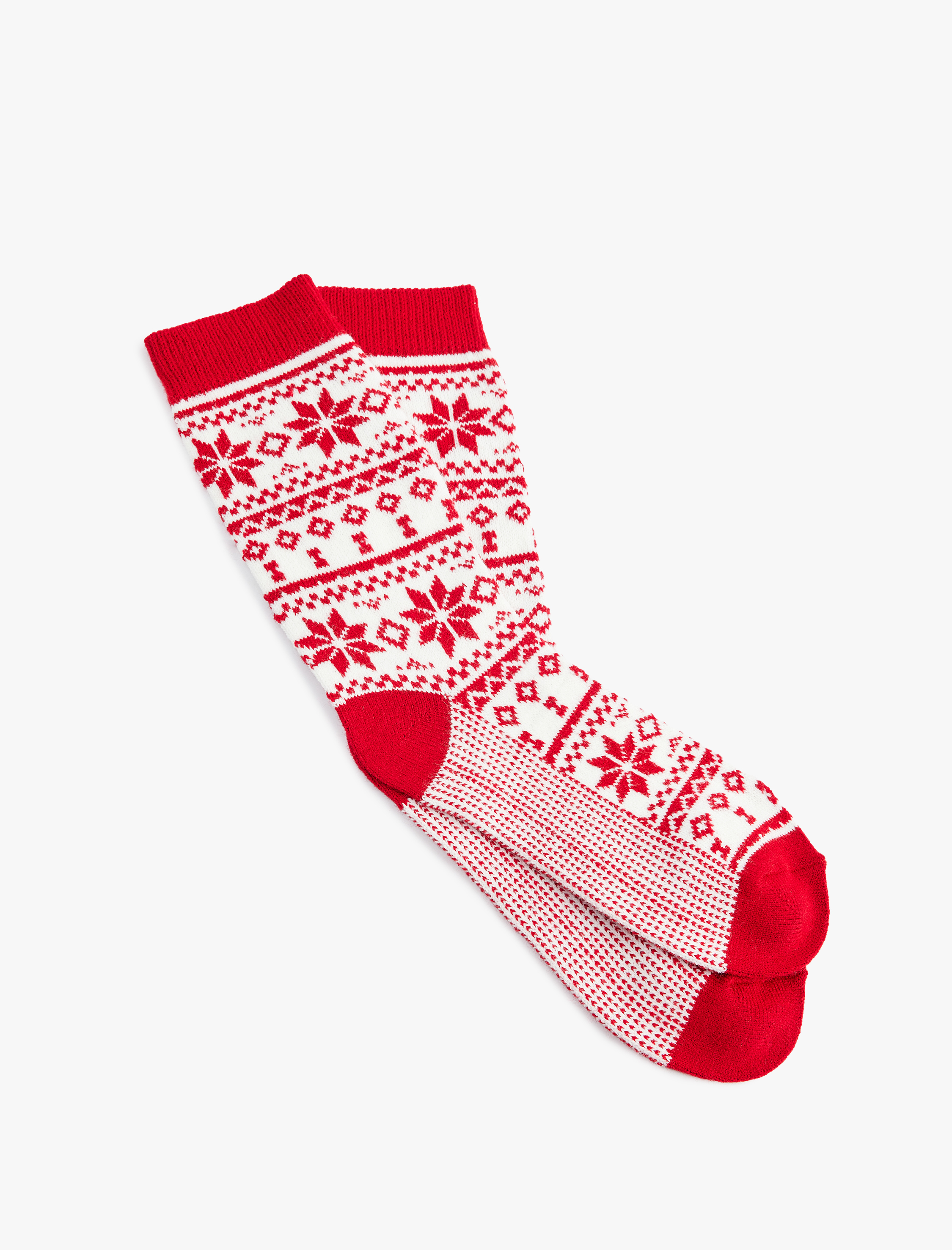 Kadın Yılbaşı Temalı Kalın Soket Çorap