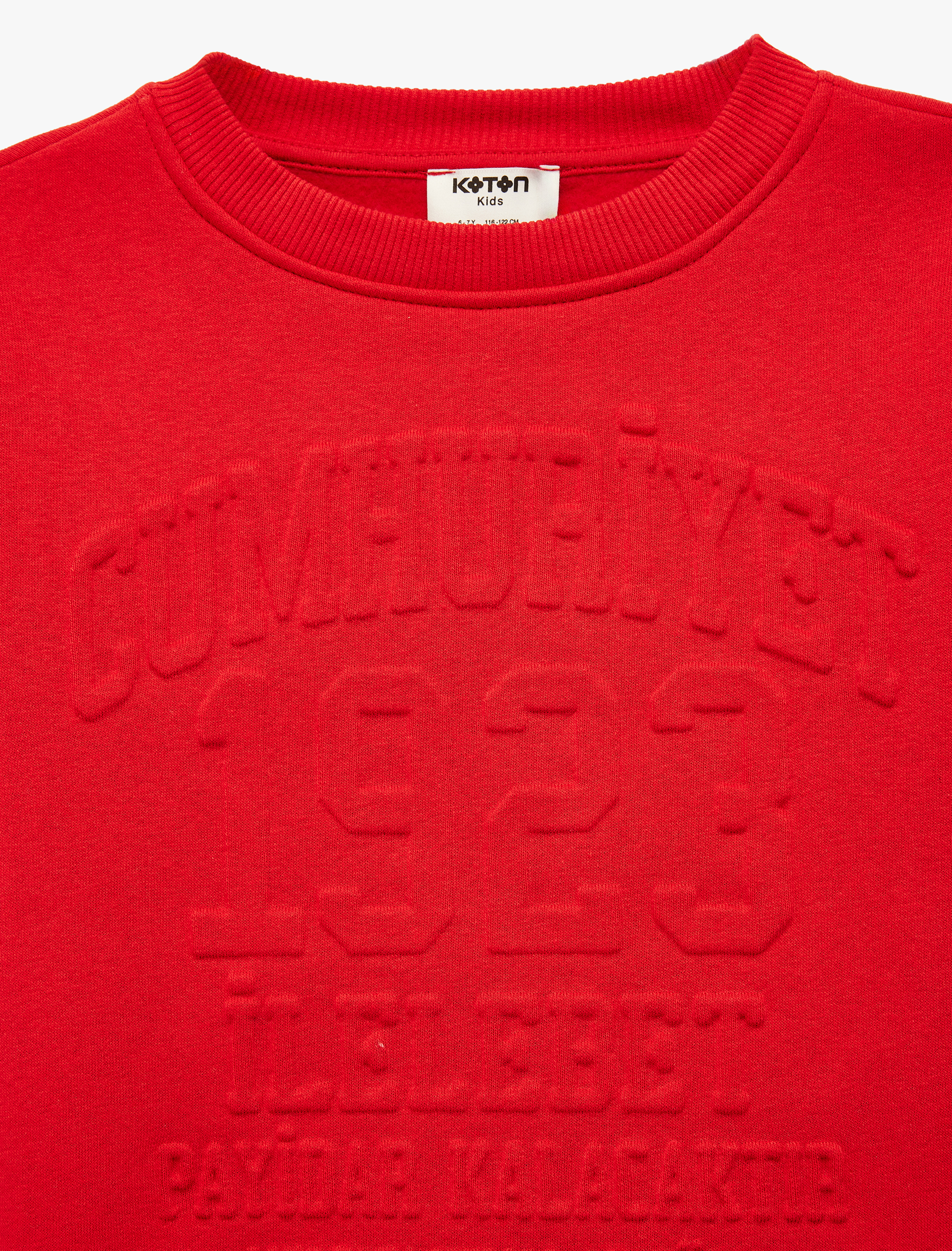  Erkek Çocuk Uzun Kollu Bisiklet Yaka Cumhuriyet Baskılı Sweatshirt