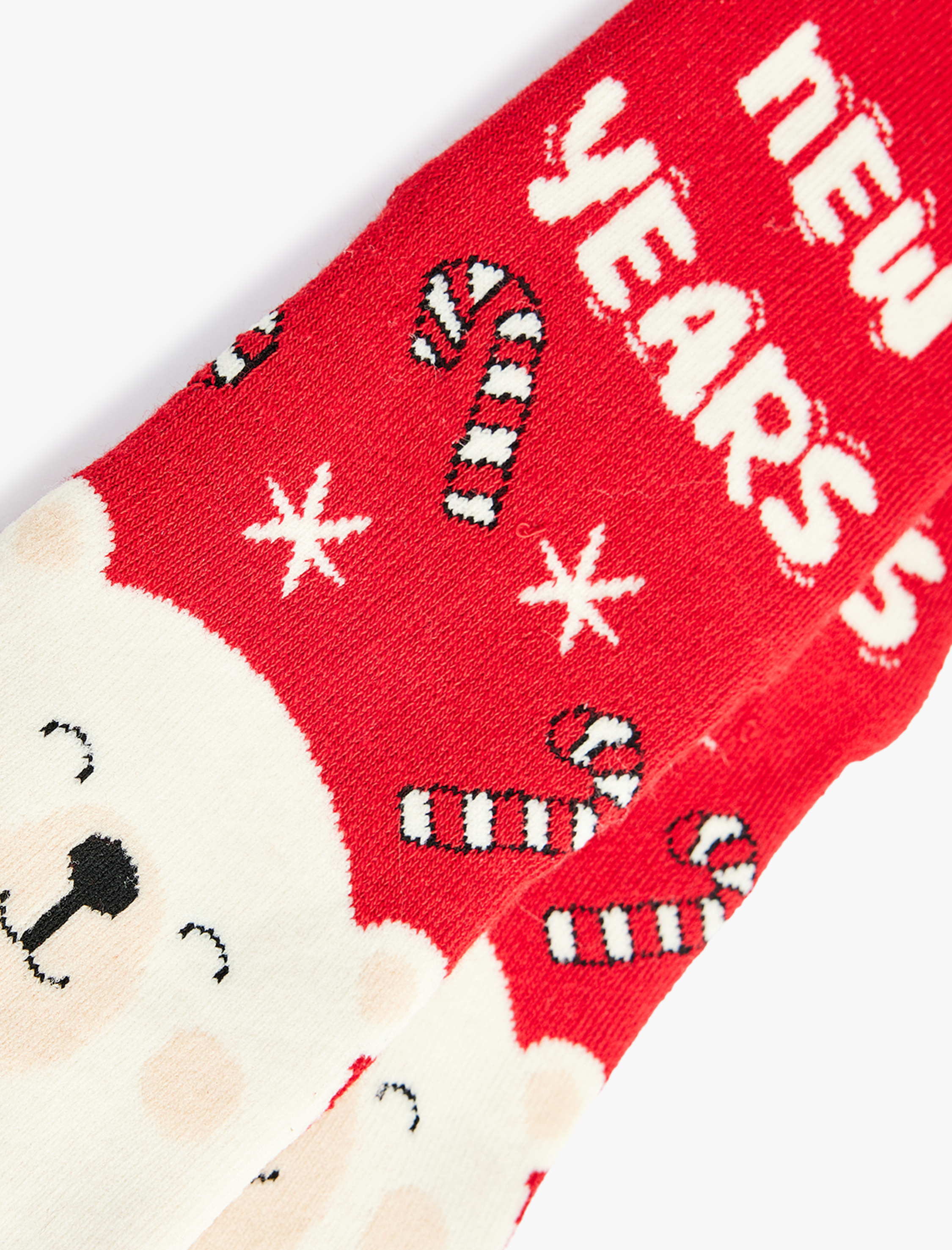  Kadın Yılbaşı Temalı Kalın Pamuklu Soket Çorap