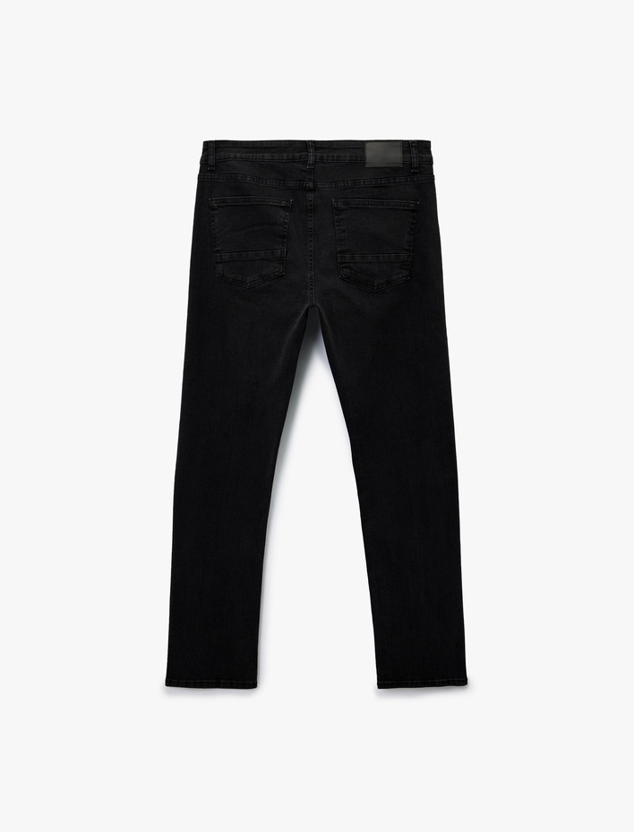  Pamuklu Normal Bel Straight Fit Jean Pantolon - Mark Jean