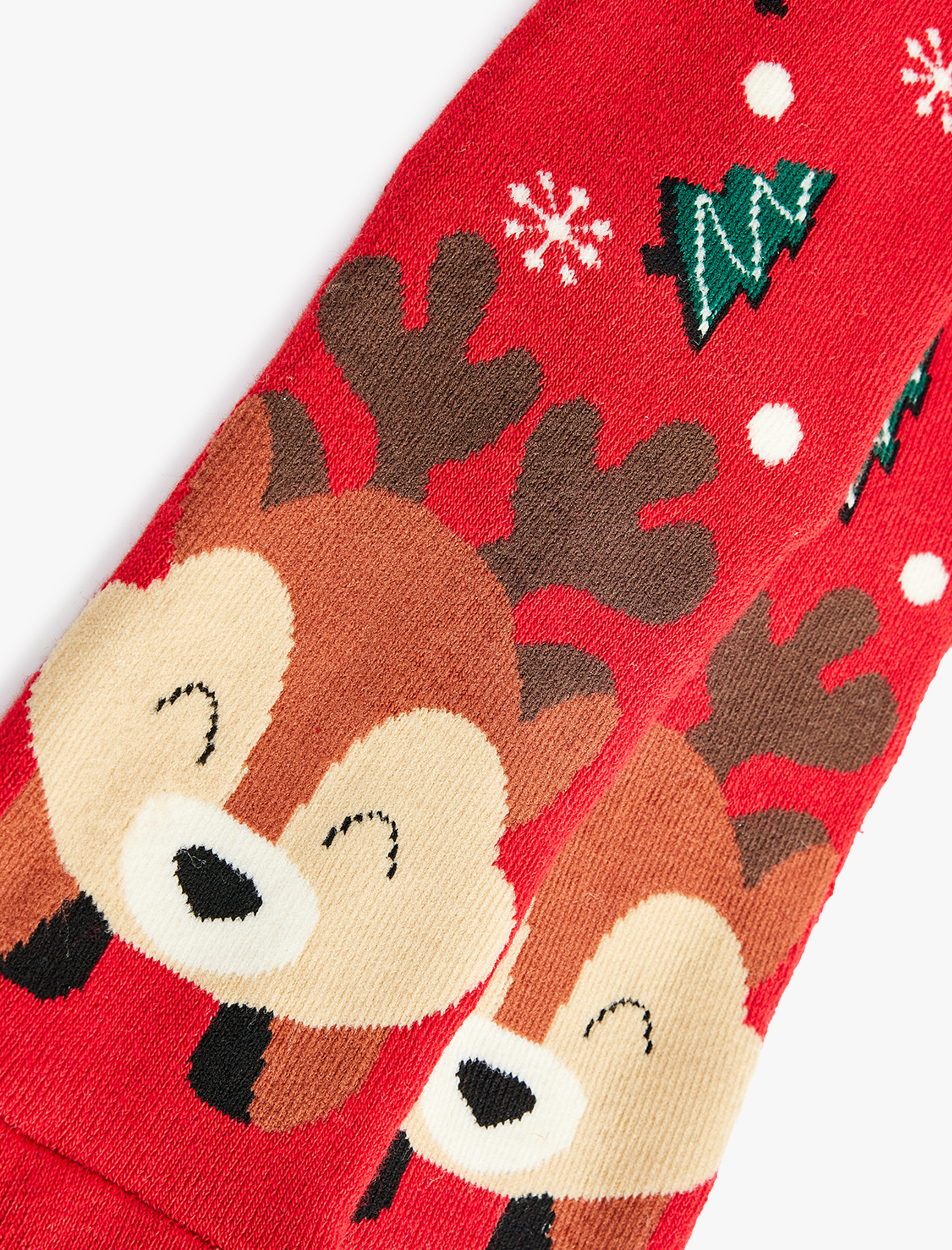  Kadın Yılbaşı Temalı Pamuklu Kalın Soket Çorap