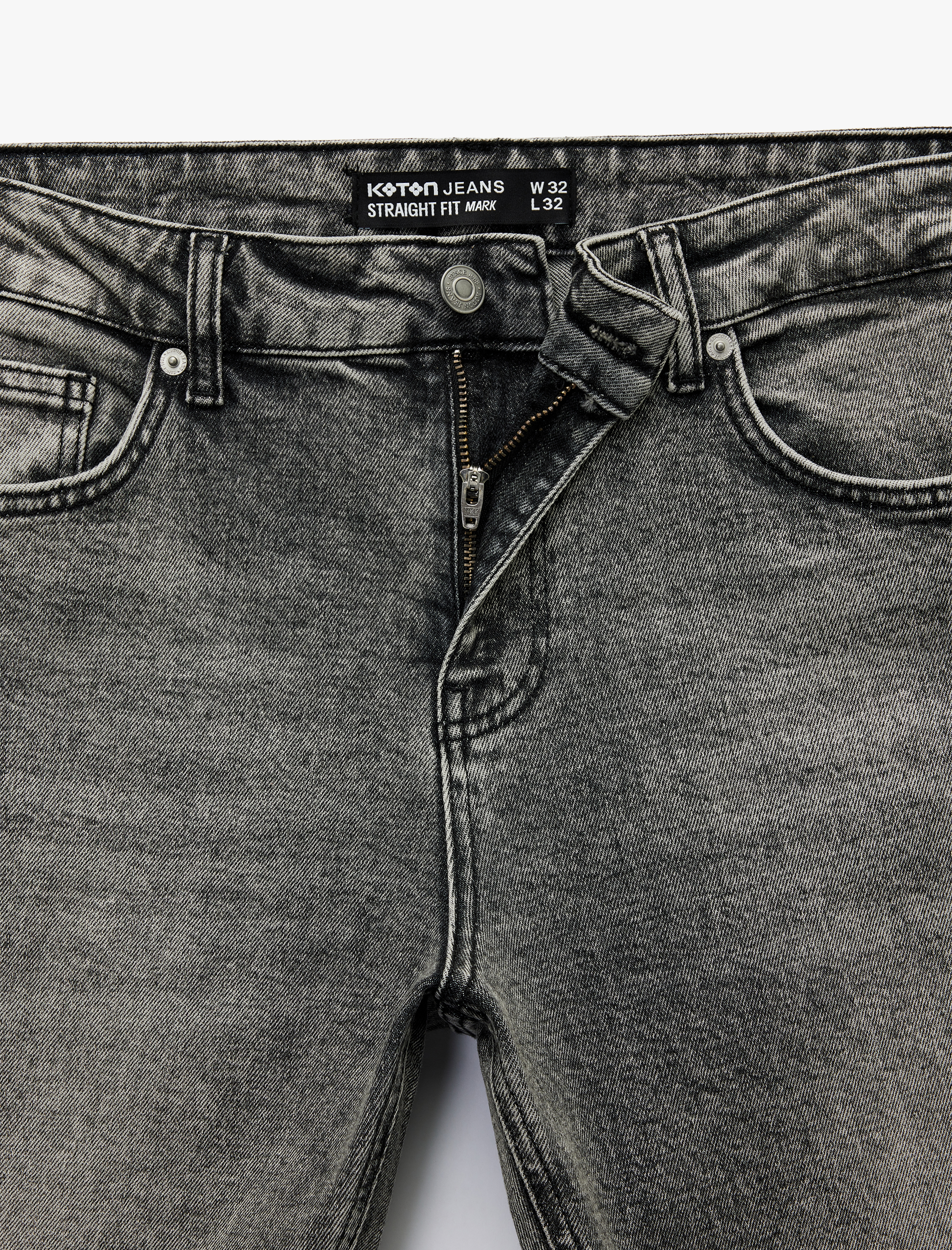   Normal Bel Pamuklu Straight Fit Jean Pantolon - Mark Jean