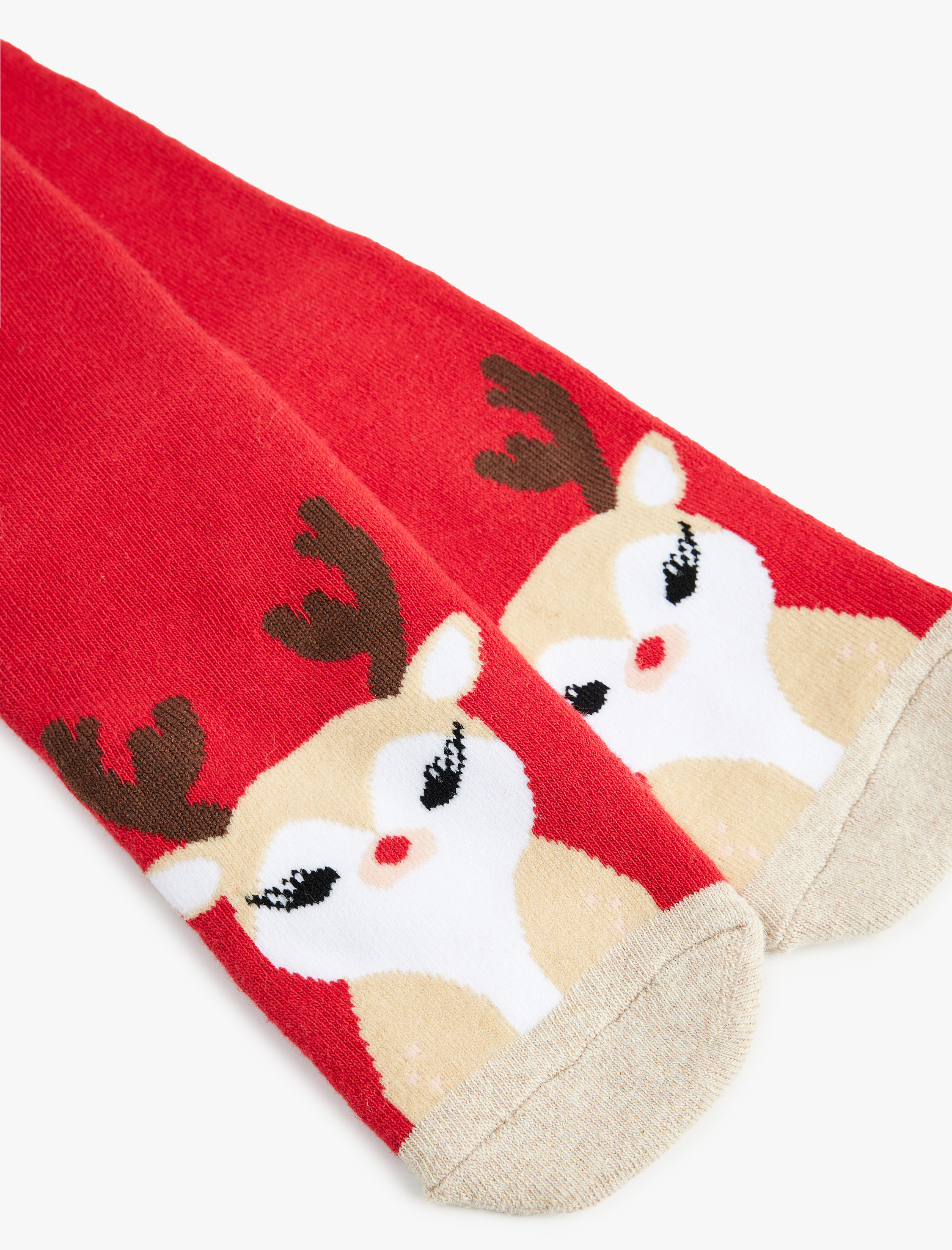  Kadın Pamuklu Yılbaşı Temalı Havlu Soket Çorap