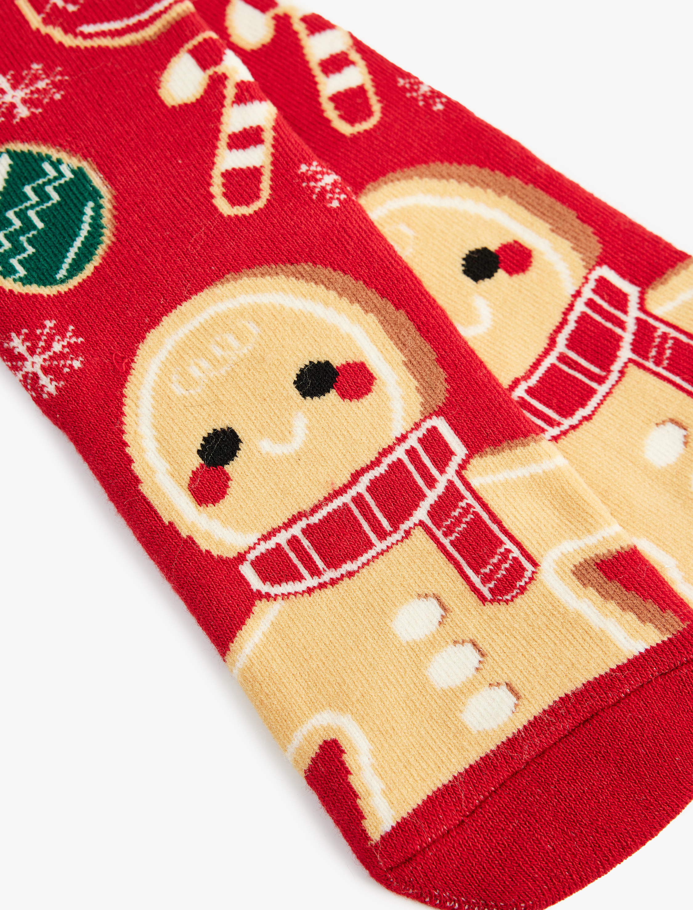  Kız Çocuk Kurabiye Adam Detaylı Pamuklu Çorap