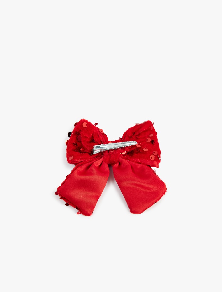 Kız Çocuk Pullu Payetli Fiyonklu Saç Tokası