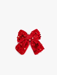 Pullu Payetli Fiyonklu Saç Tokası