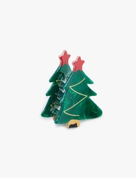 Yılbaşı Ağacı Detaylı Kıskaçlı Toka