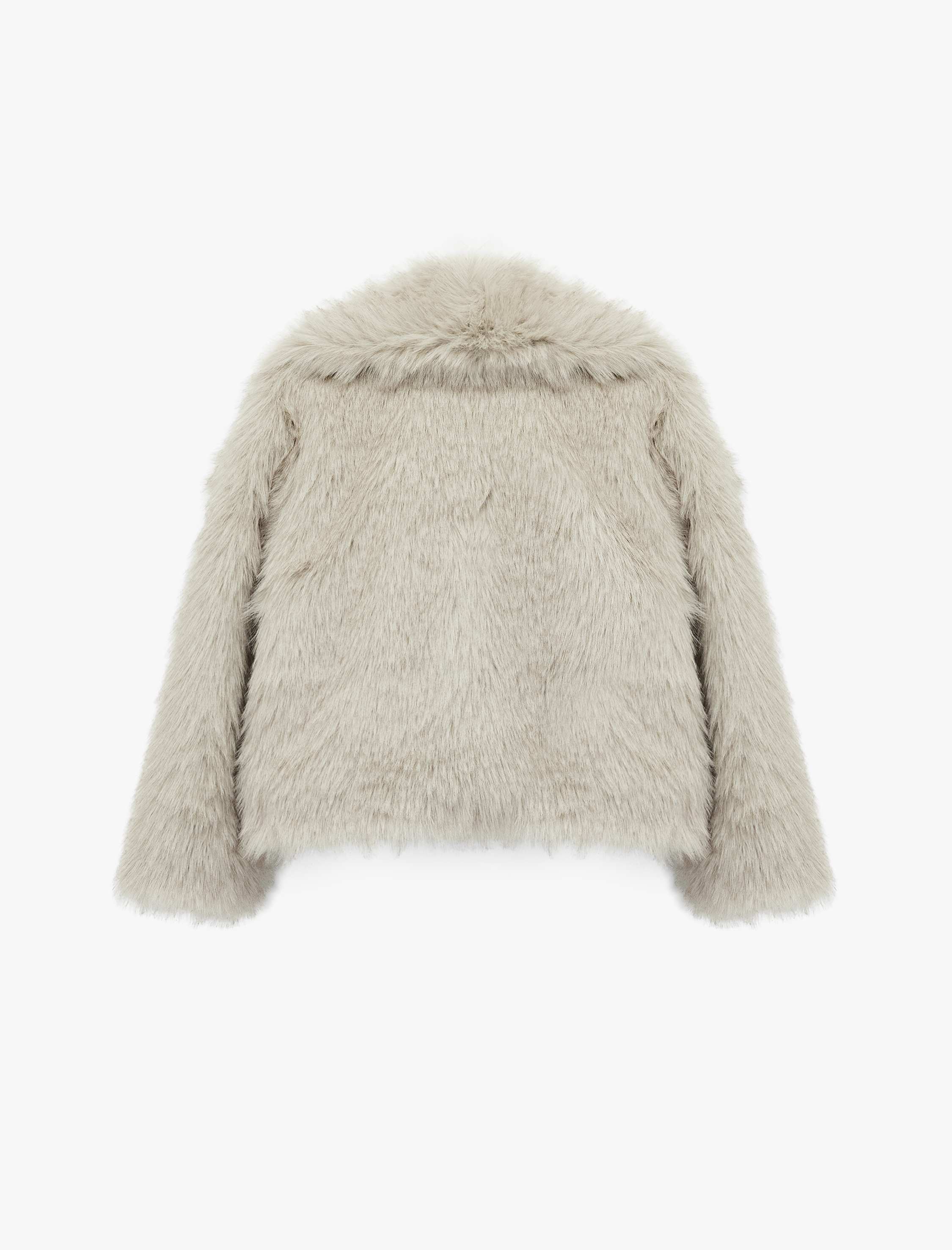   Geniş Yaka Oversize Suni Kürk Ceket