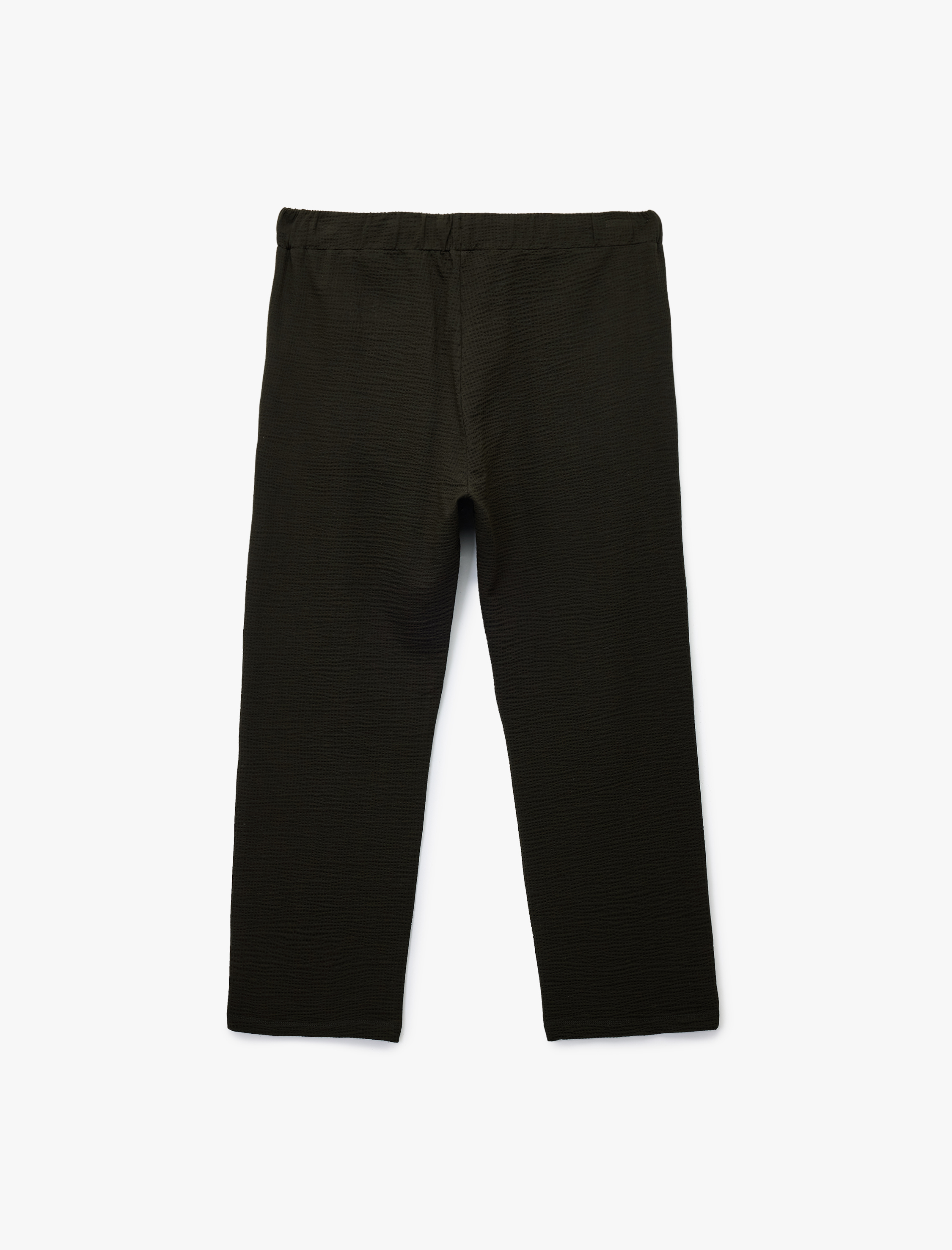   Pamuklu Dokulu Cep Detaylı Beli Bağcıklı Eşofman Altı