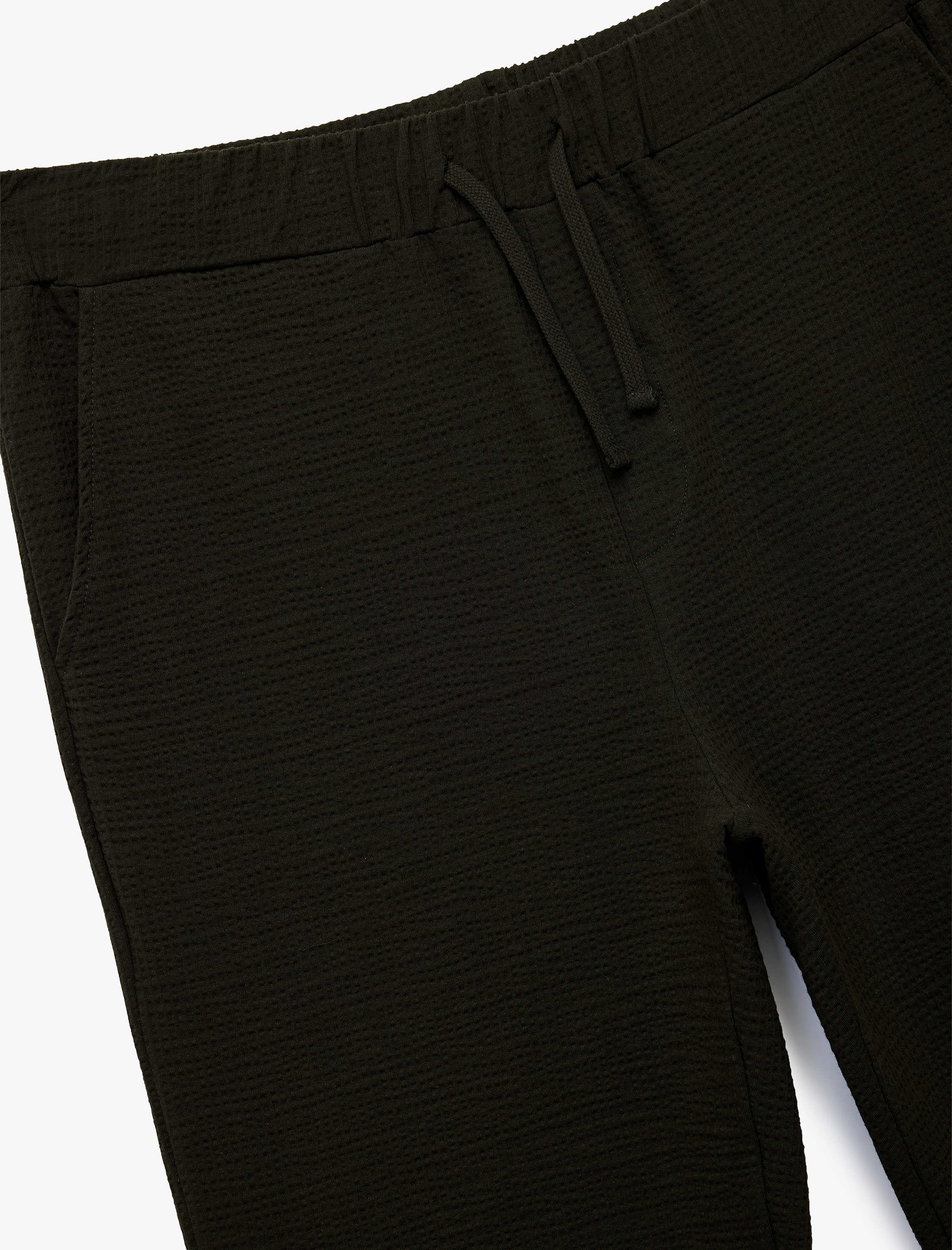   Pamuklu Dokulu Cep Detaylı Beli Bağcıklı Eşofman Altı