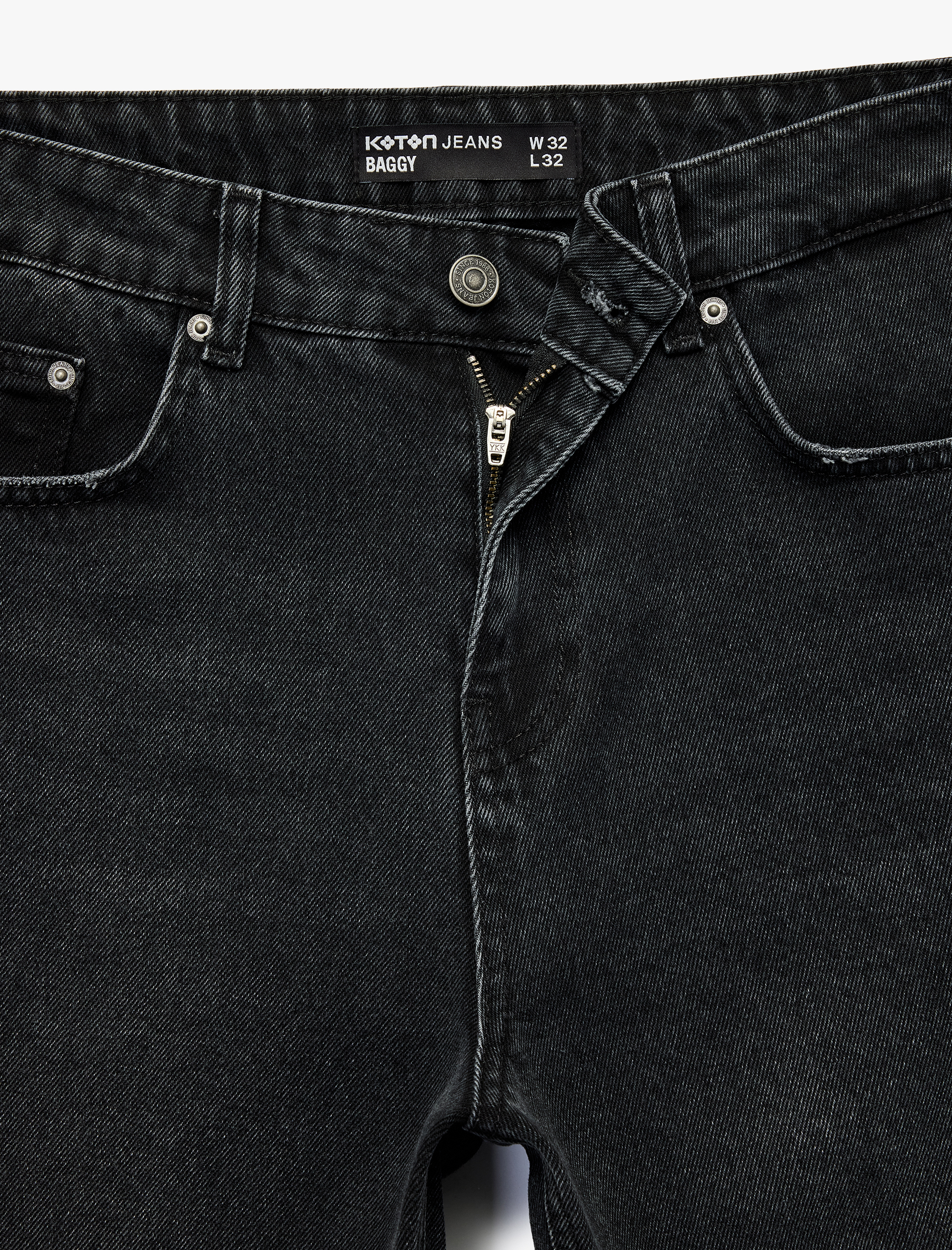   Pamuklu Cepli Bol Kalıp Baggy Jean Pantolon