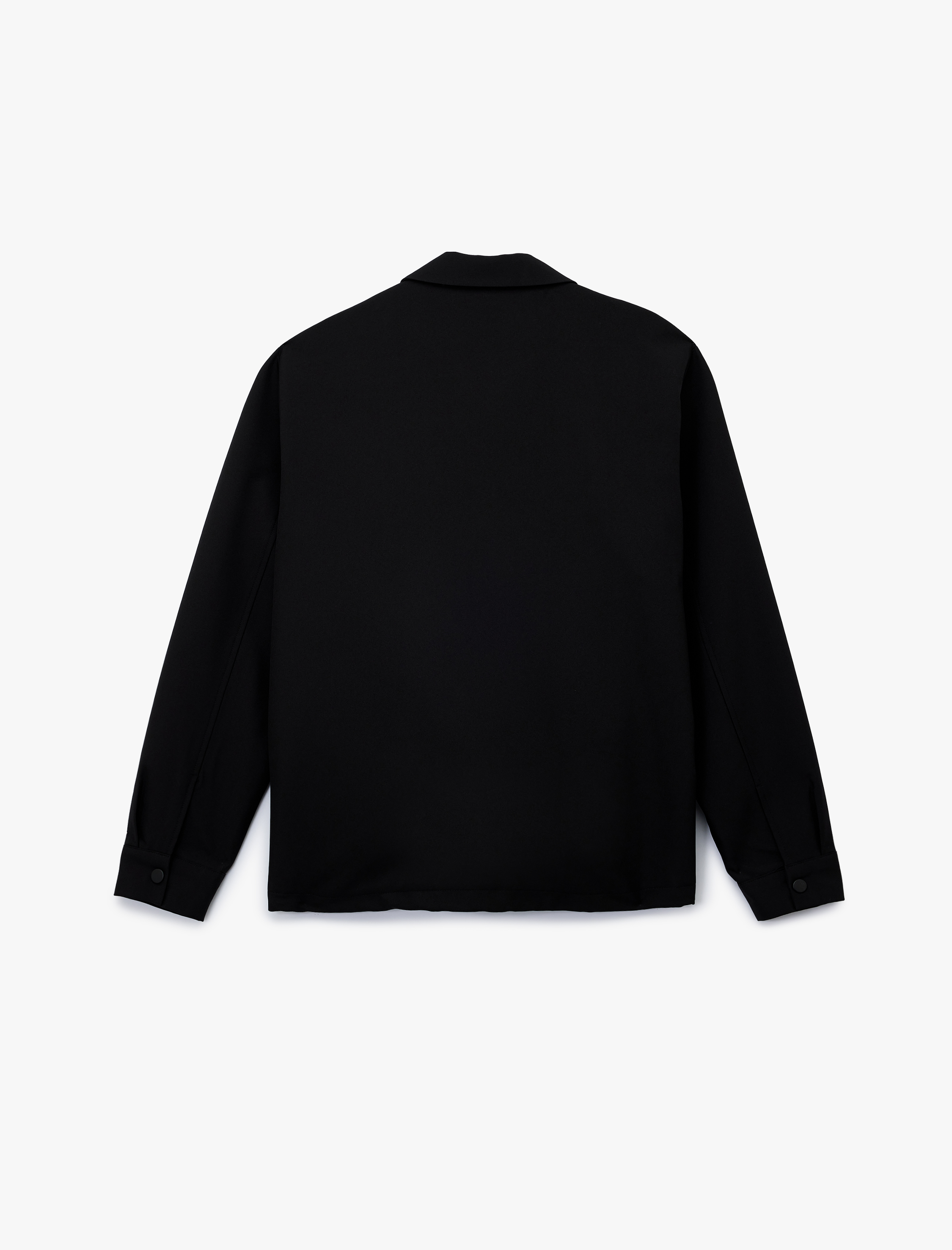   Slim Fit Uzun Kollu Gömlek Yaka Fermuarlı Bomber Ceket