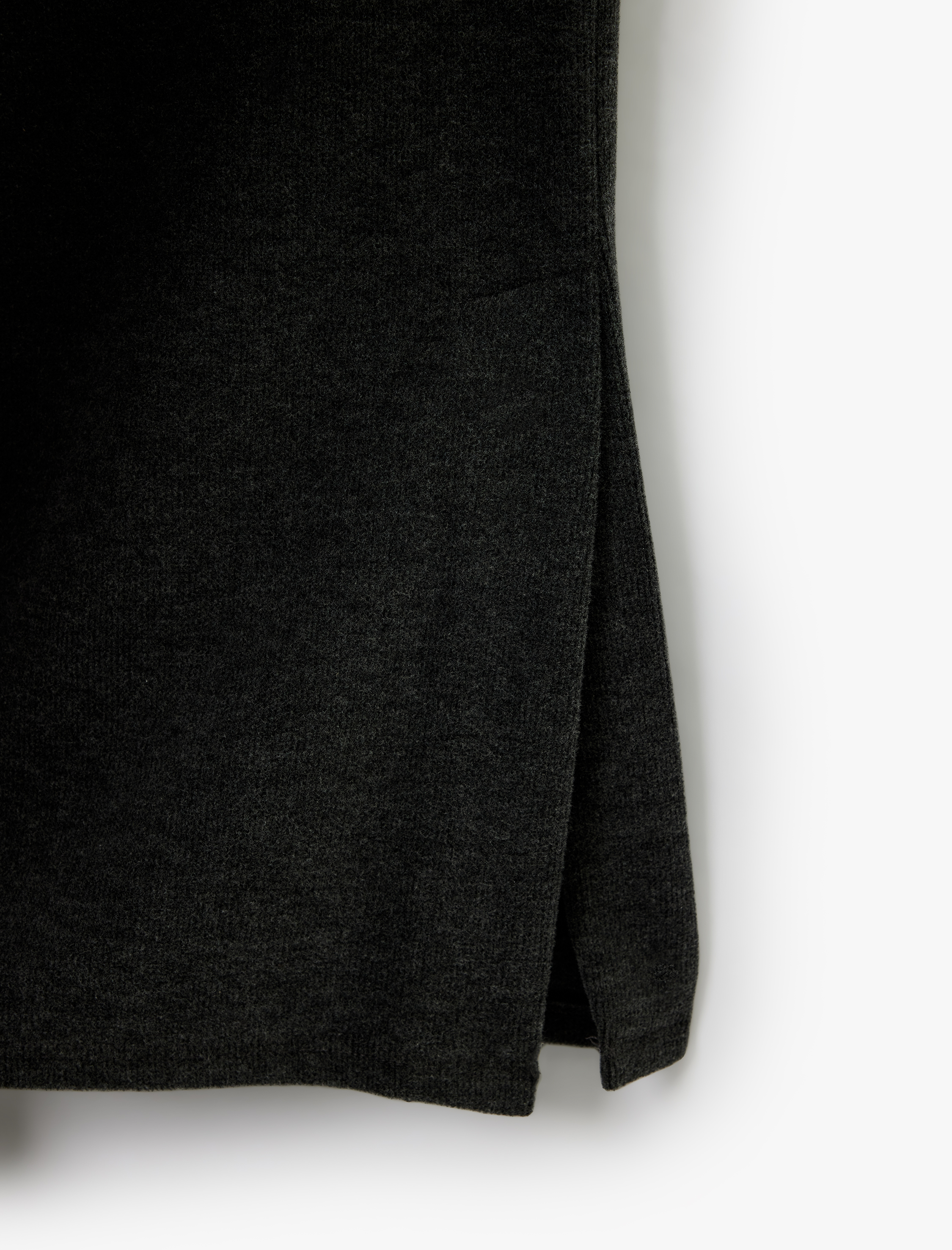   Standart Bel Düz Bol Paça Pantolon