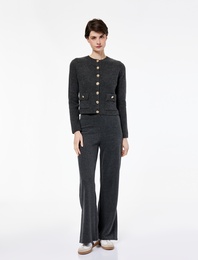 Standart Bel Düz Bol Paça Pantolon