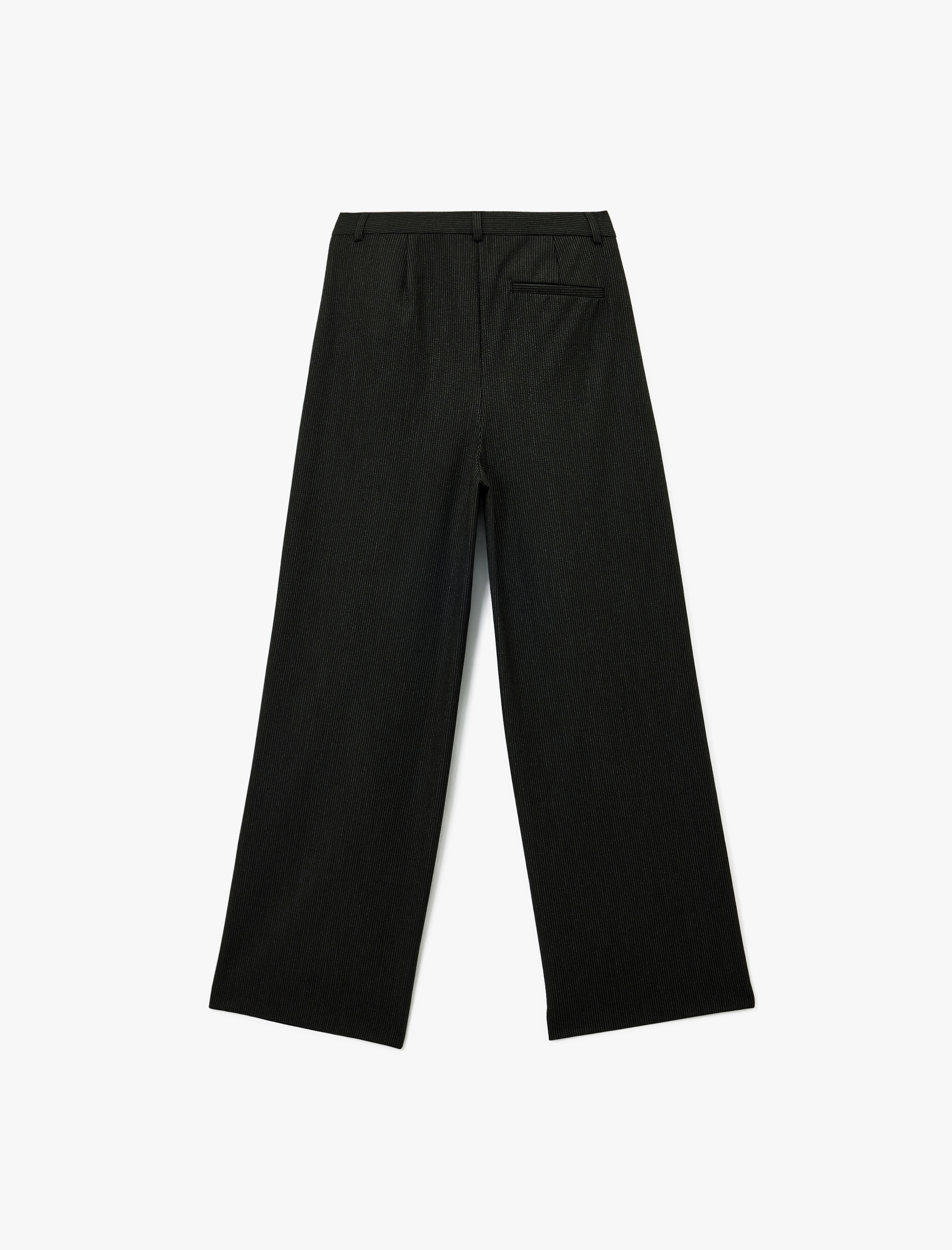   Viskon Karışımlı Normal Bel Geniş Paça Cep Detaylı Palazzo Pantolon