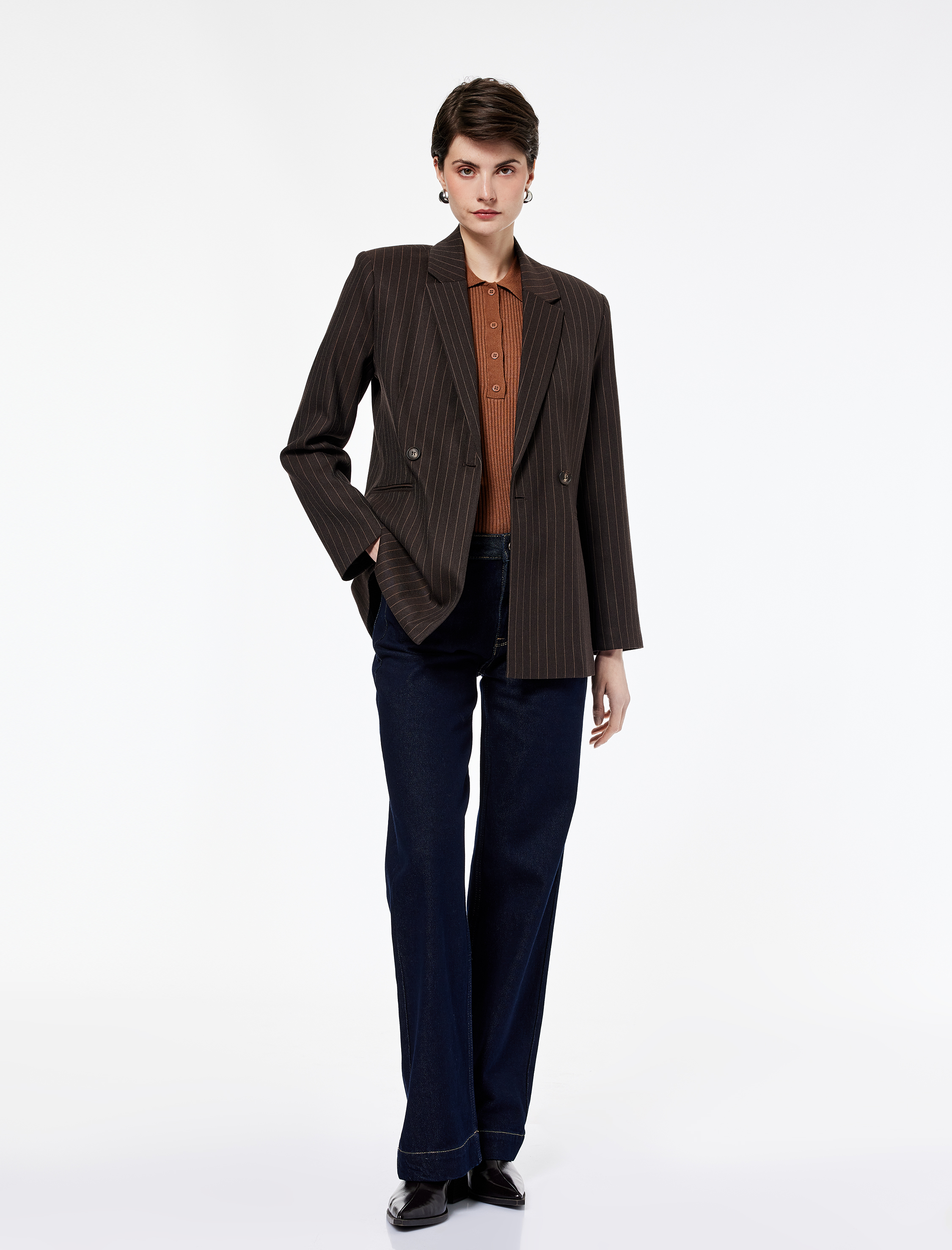 Pamuklu Düz Paça Normal Bel Düğmeli Jean Pantolon - Straight Fit Jean