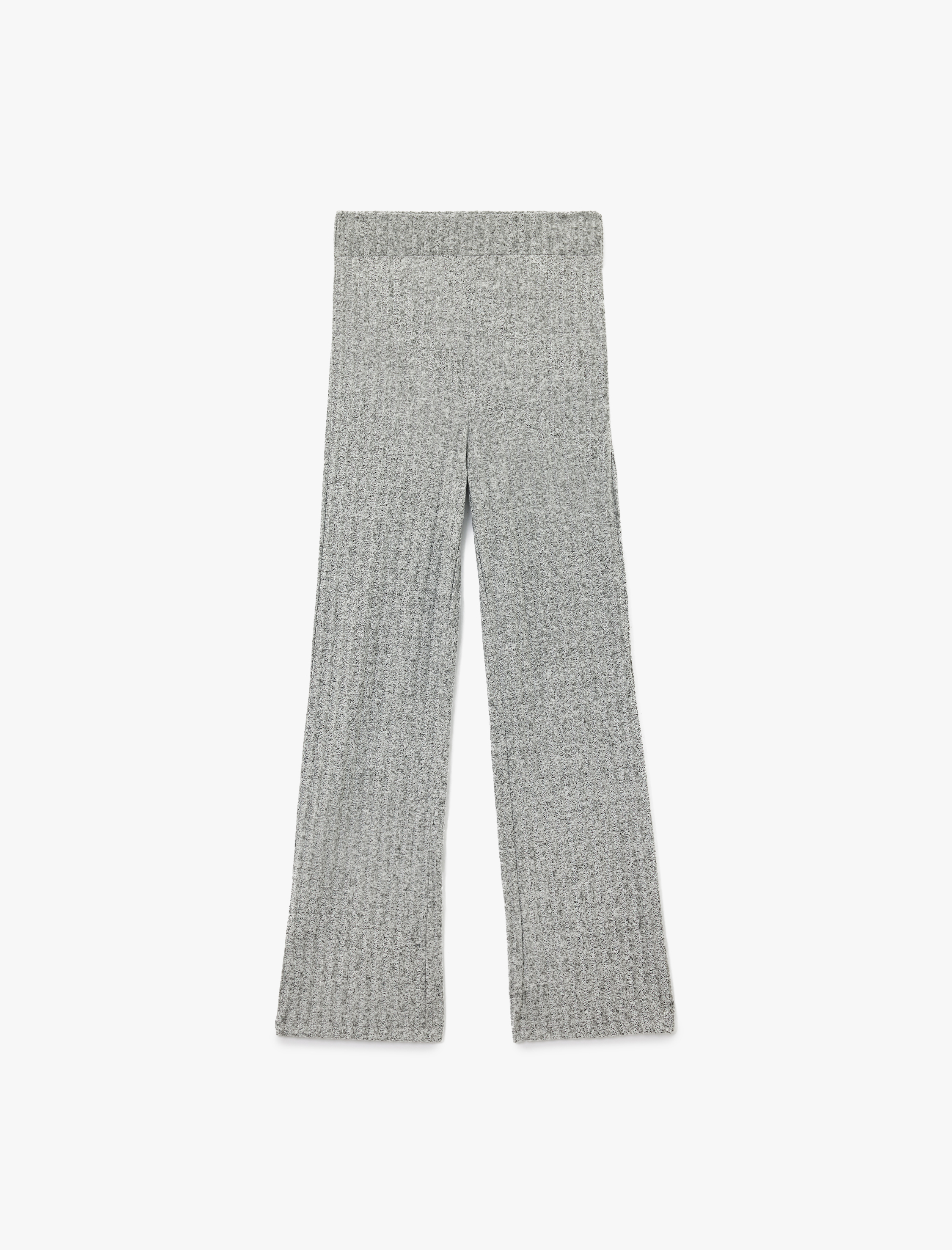   Slim Fit Kaşkorse Uzun Bol Paça Eşofman Altı