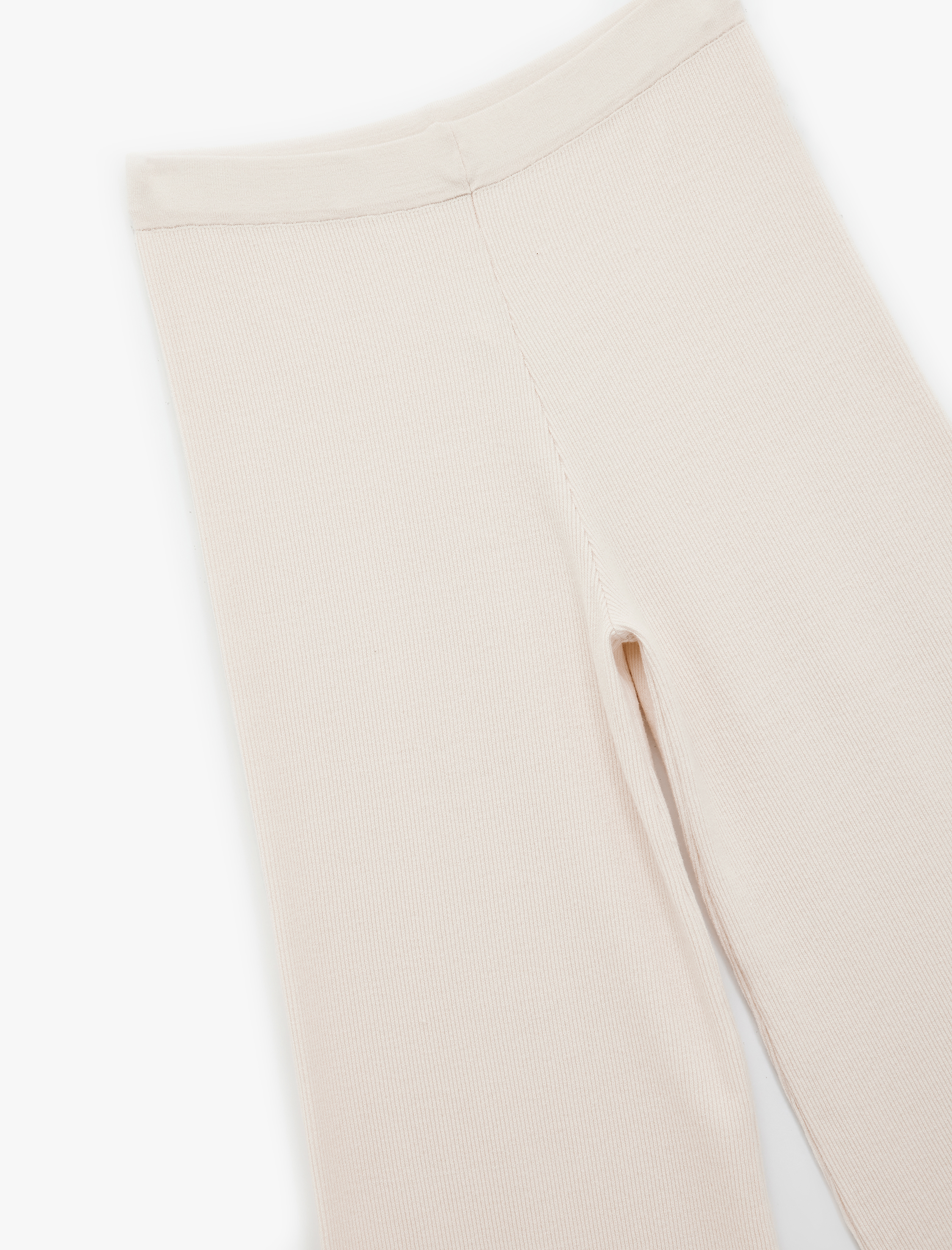   Koton X Sibil Çetinkaya - Düz Bol Paça Triko Pantolon