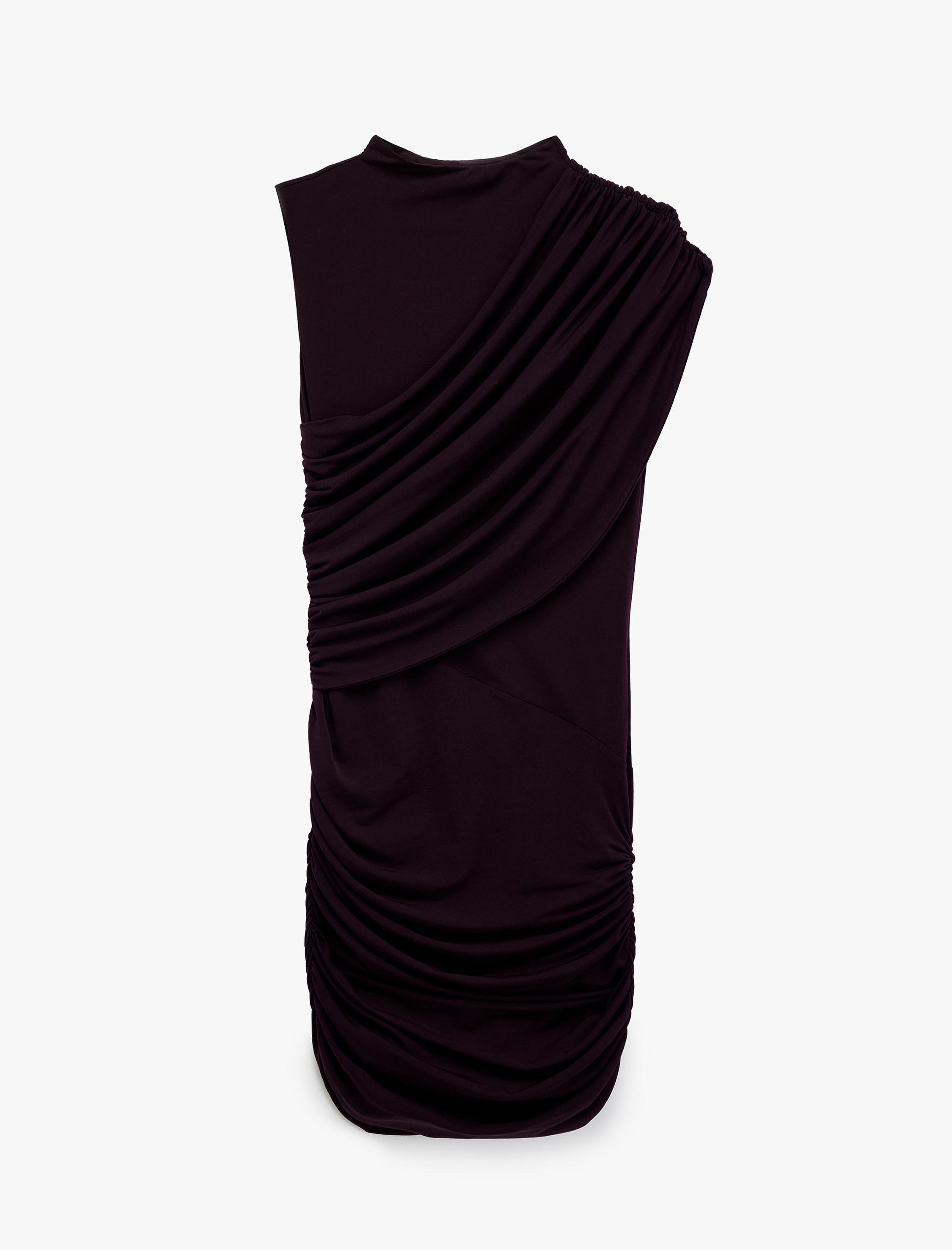   Koton X Sibil Çetinkaya -  Bisiklet Yaka Drapeli Kolsuz Mini Abiye Elbise