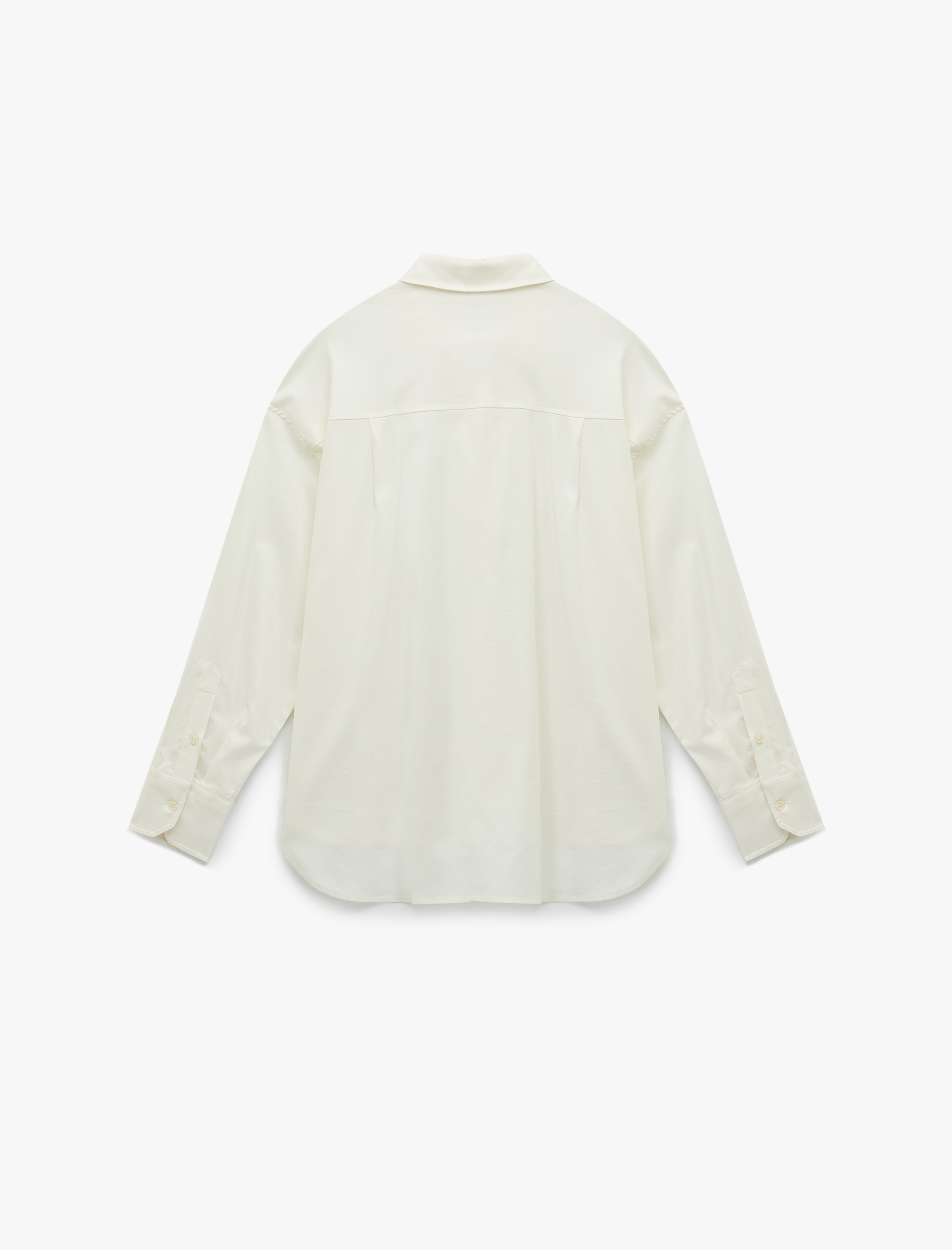   Uzun Kollu Klasik Yaka Düğmeli Basic Gömlek