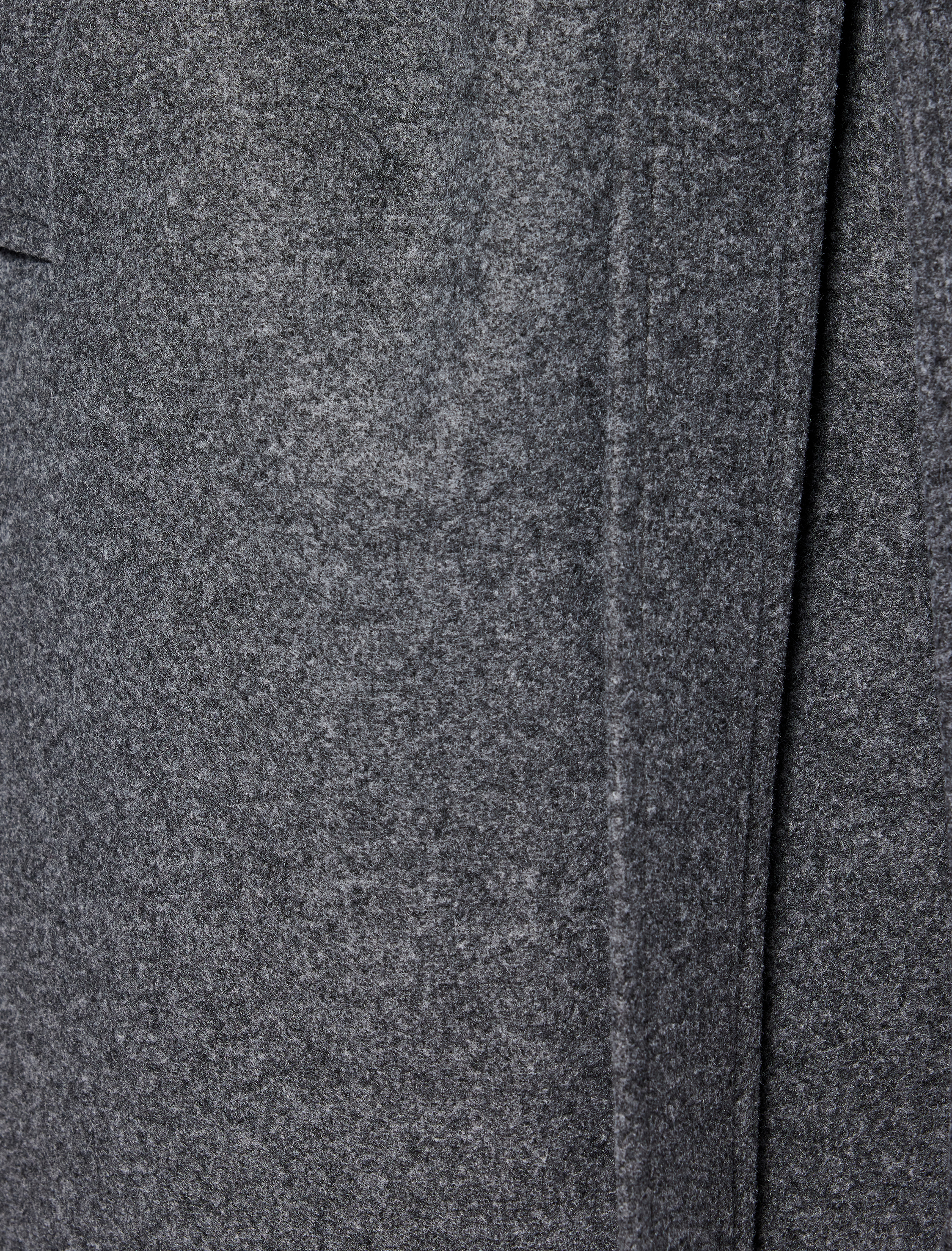   Uzun Kollu Cepli Kemerli Uzun Kaşe Kaban