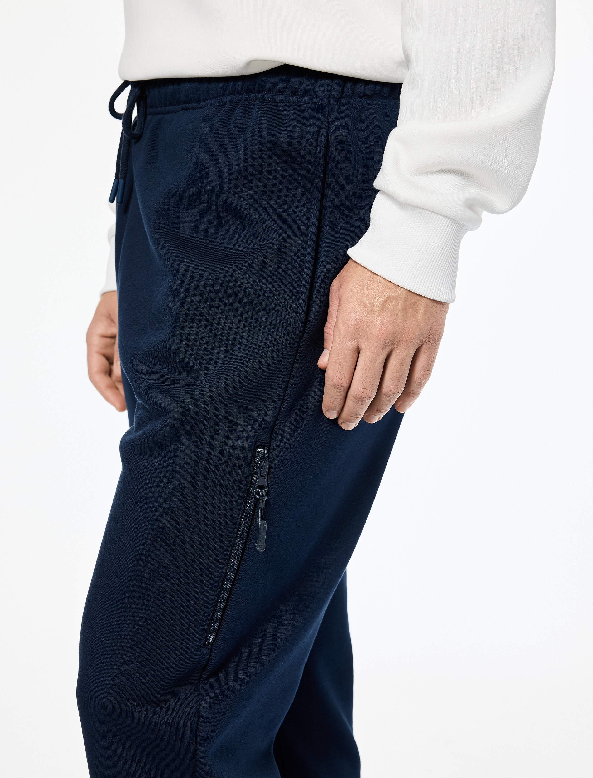   Fermuarlı Cepli Regular Fit Beli Bağcıklı Jogger Eşofman Altı