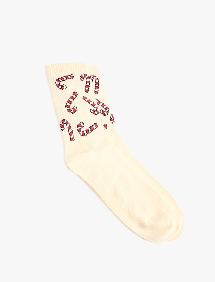 Kadın Yılbaşı Temalı Soket Çorap