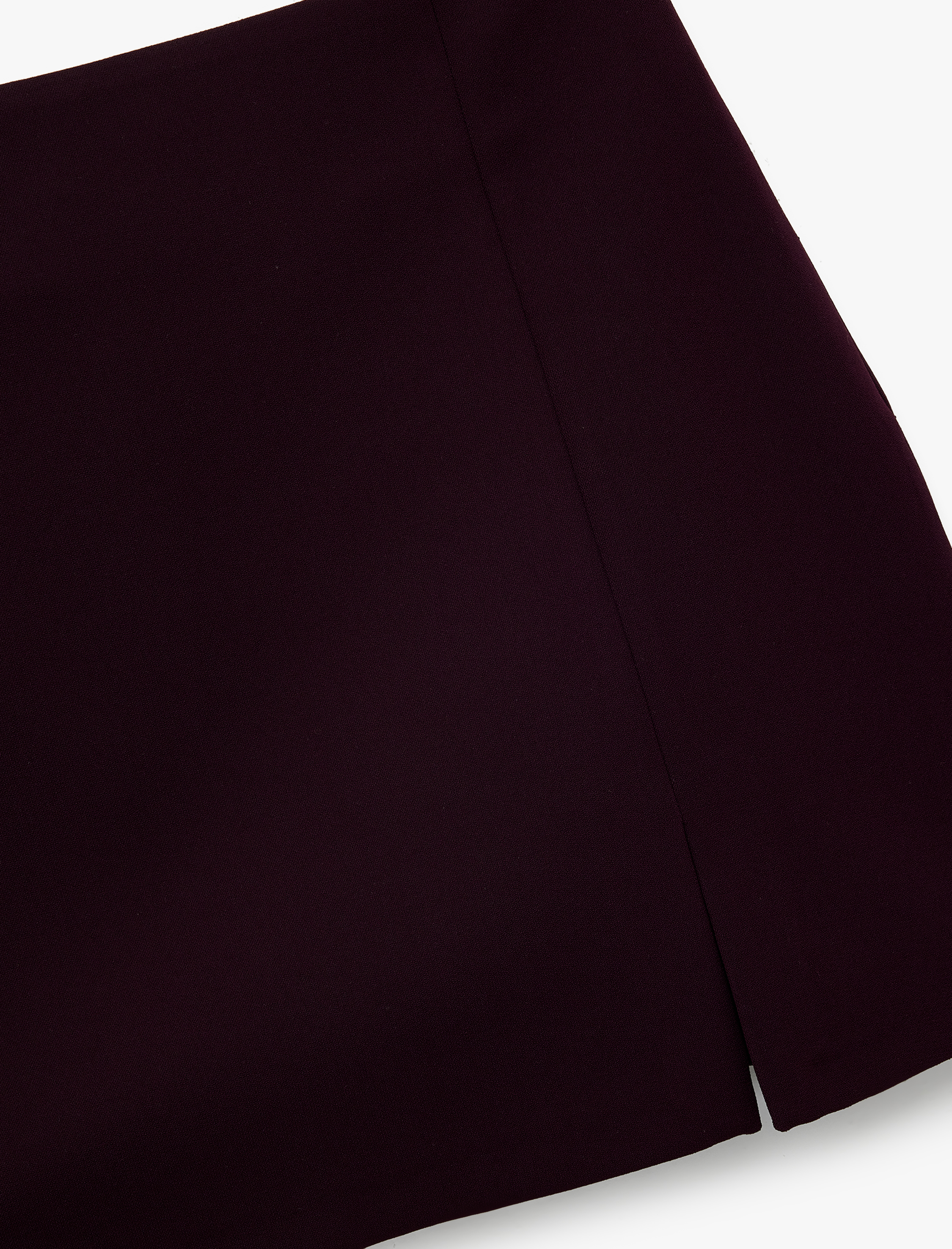   Ön Yırtmaçlı A Kesim Slim Fit Mini Etek