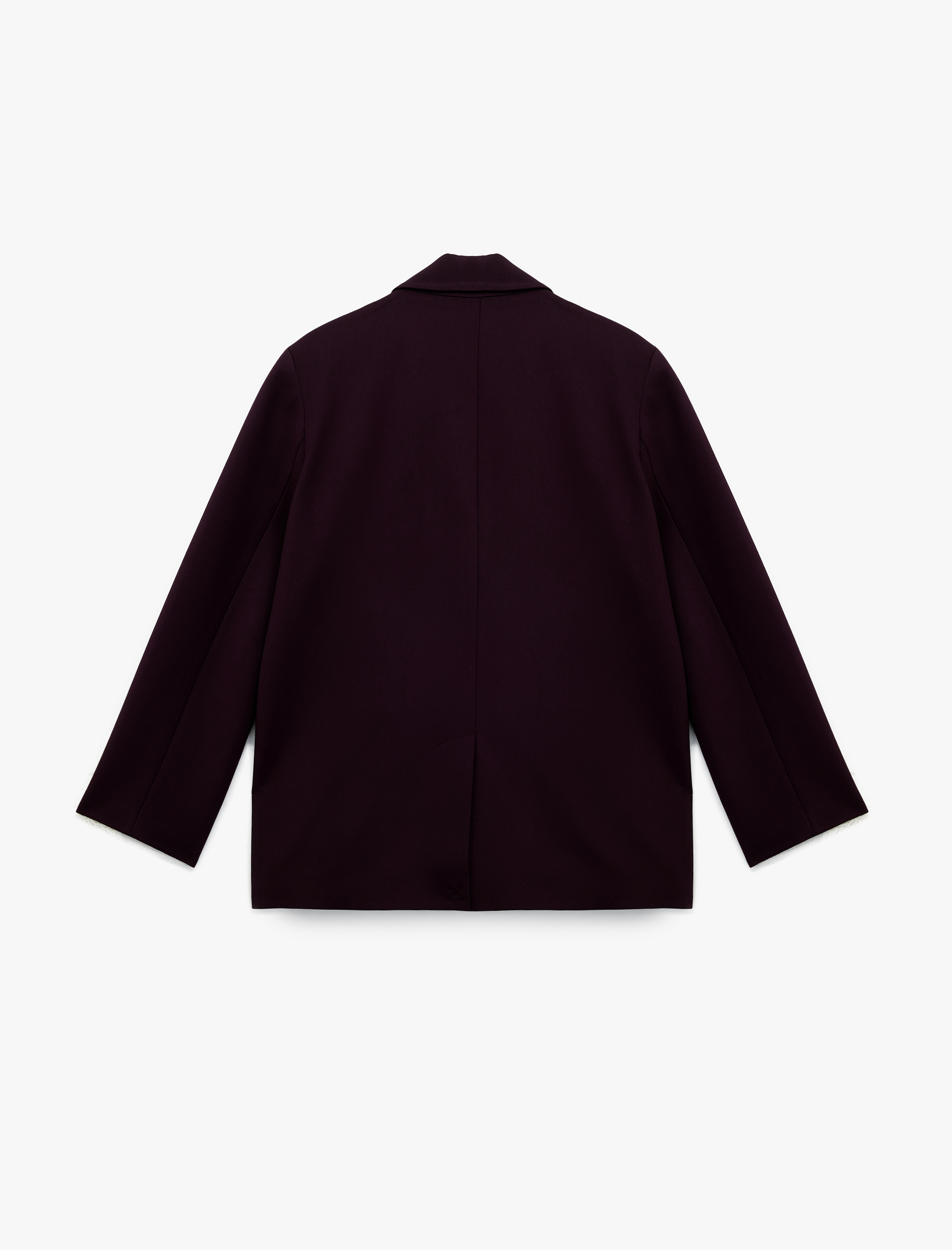   Düğmeli Cep Detaylı Uzun Kollu Kruvaze Yaka Blazer Ceket