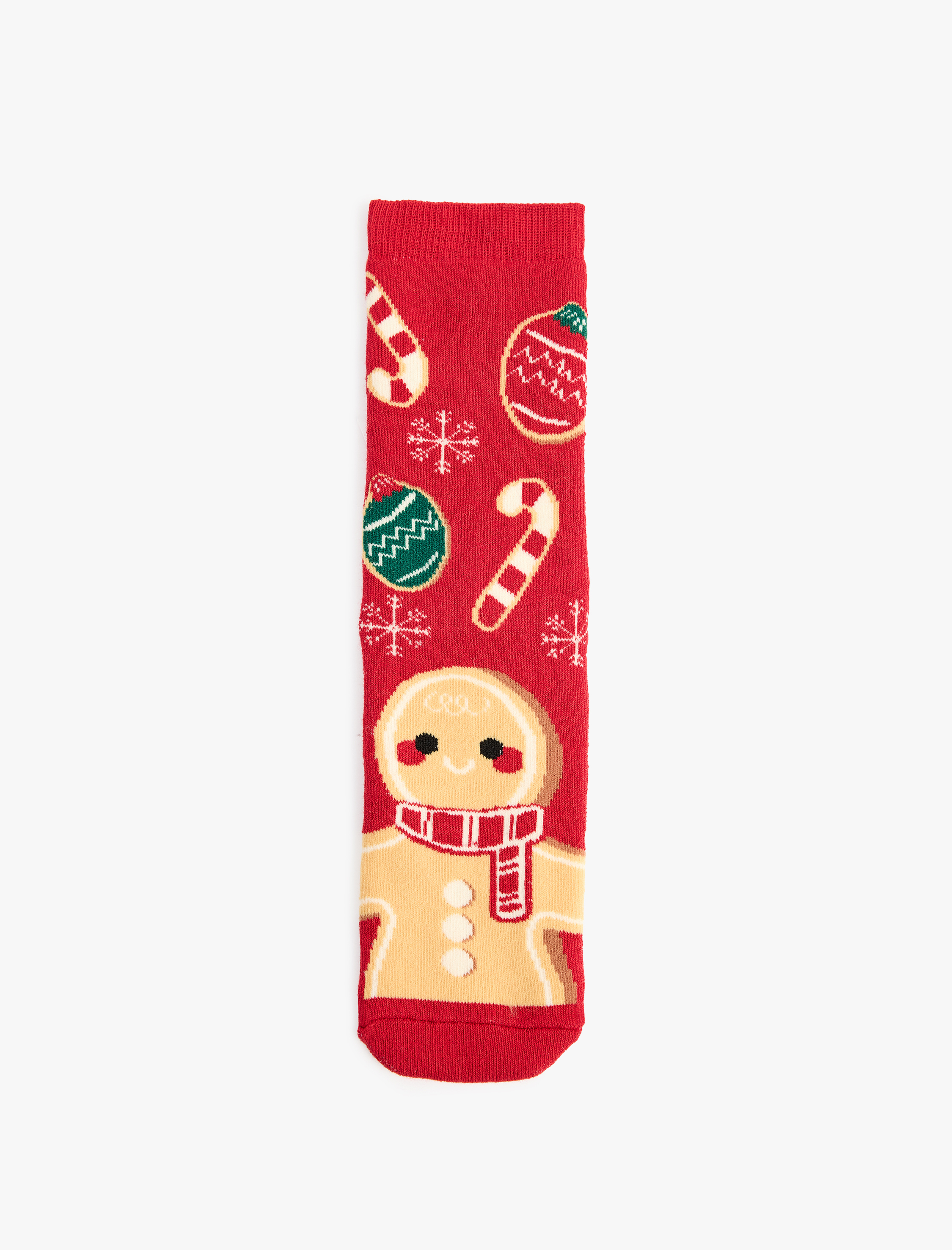  Kadın Yılbaşı Temalı Pamuklu Kalın Soket Çorap