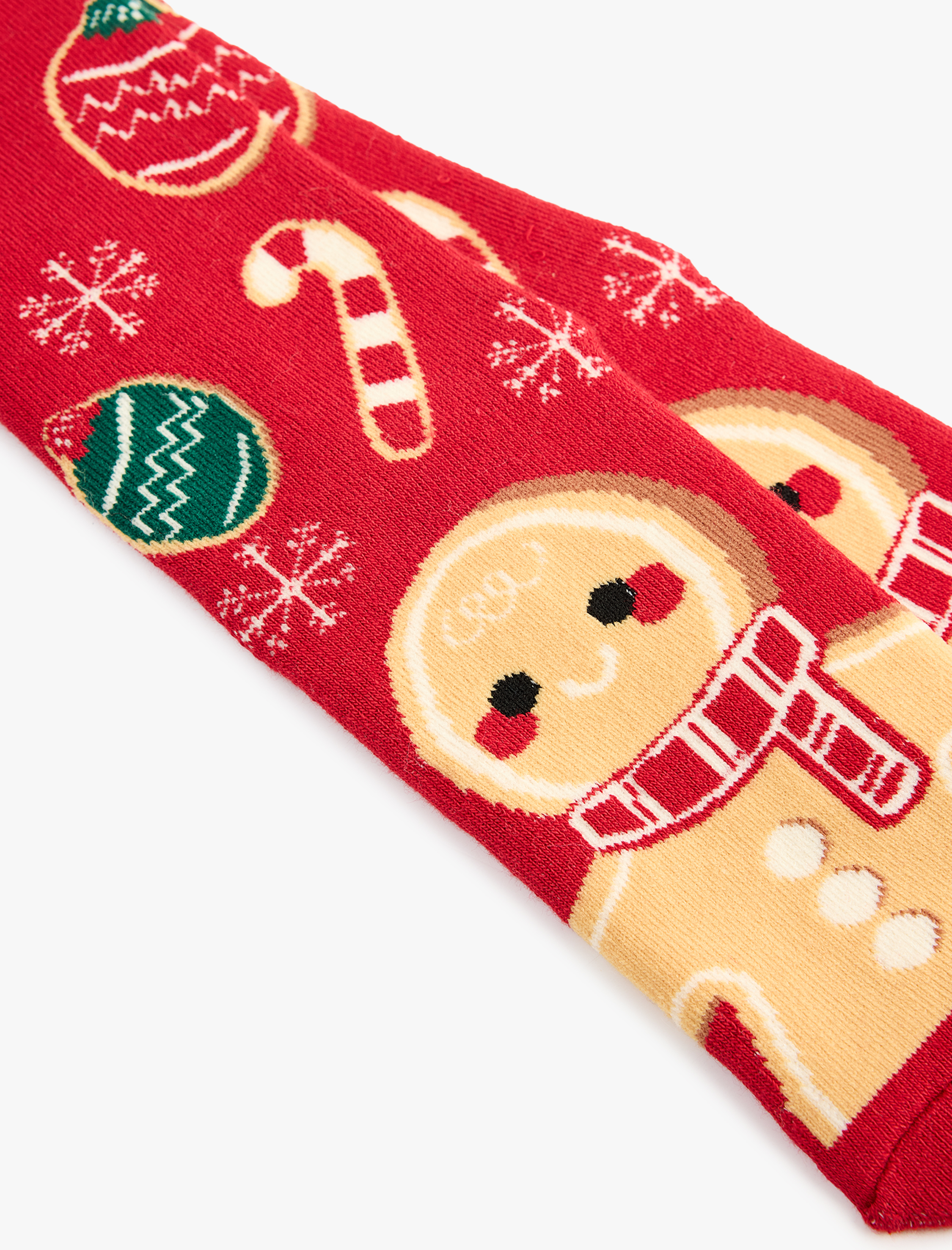  Kadın Yılbaşı Temalı Pamuklu Kalın Soket Çorap