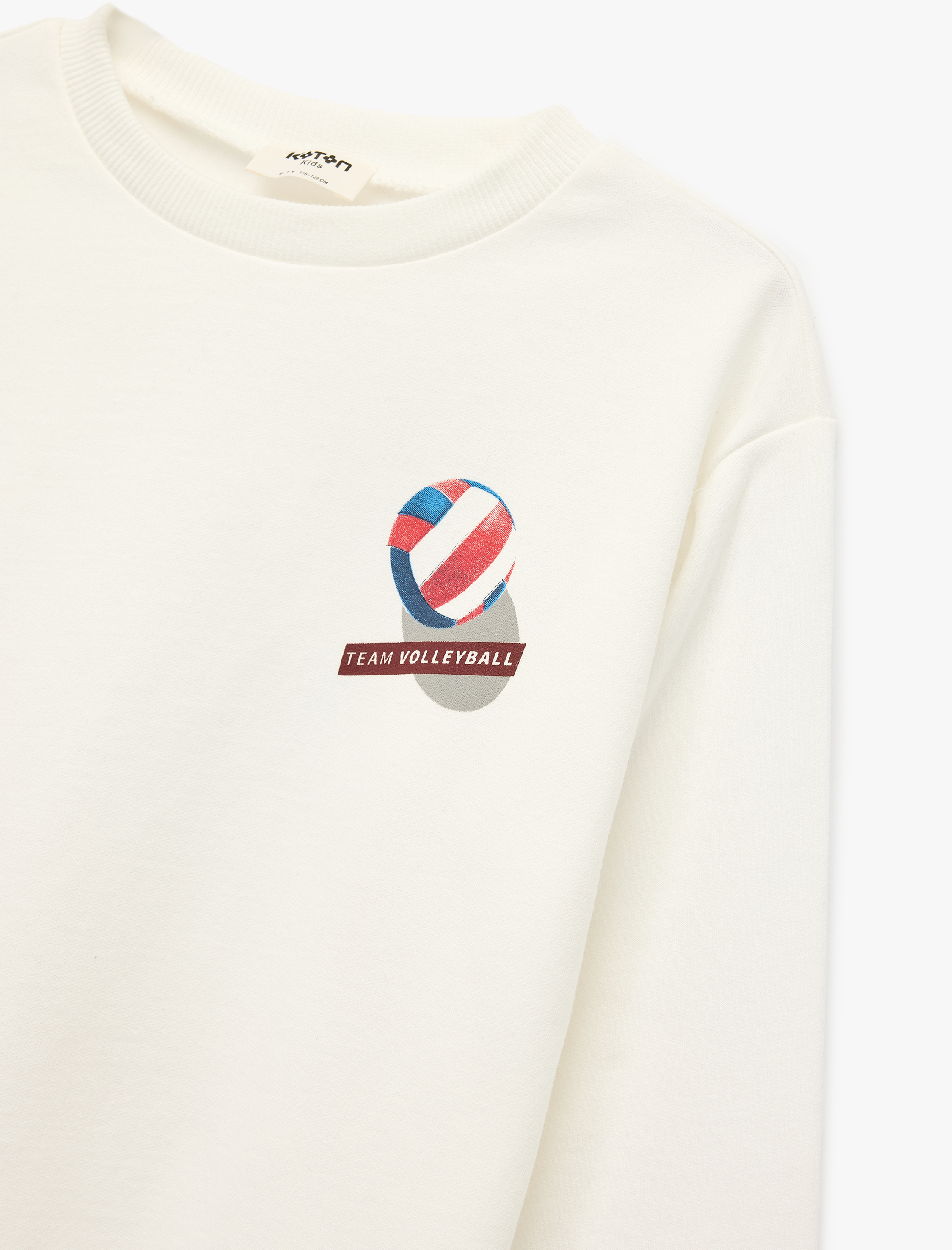  Erkek Çocuk Uzun Kollu Bisiklet Yaka Baskılı Oversize Sweatshirt