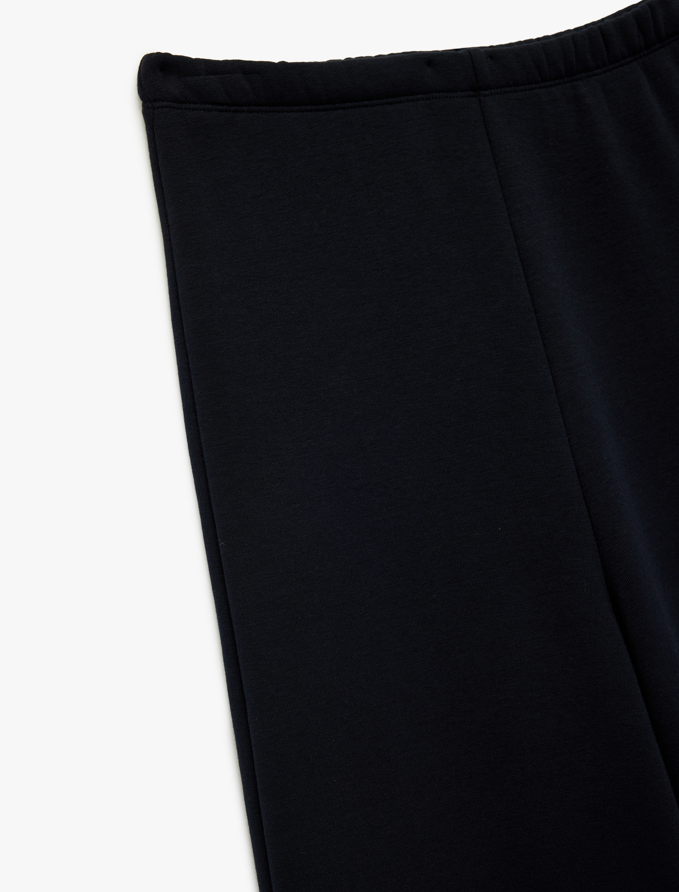   Beli Lastikli Yüksek Bel İspanyol Paça Uzun Eşofman Altı