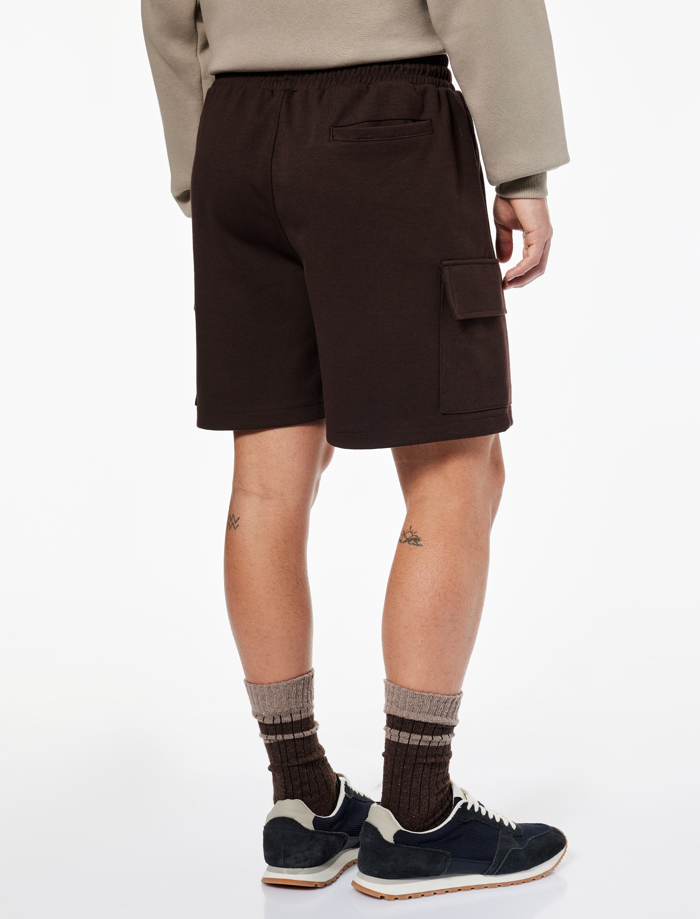   Beli Bağcıklı Rahat Kalıp Kargo Cepli Spor Şort