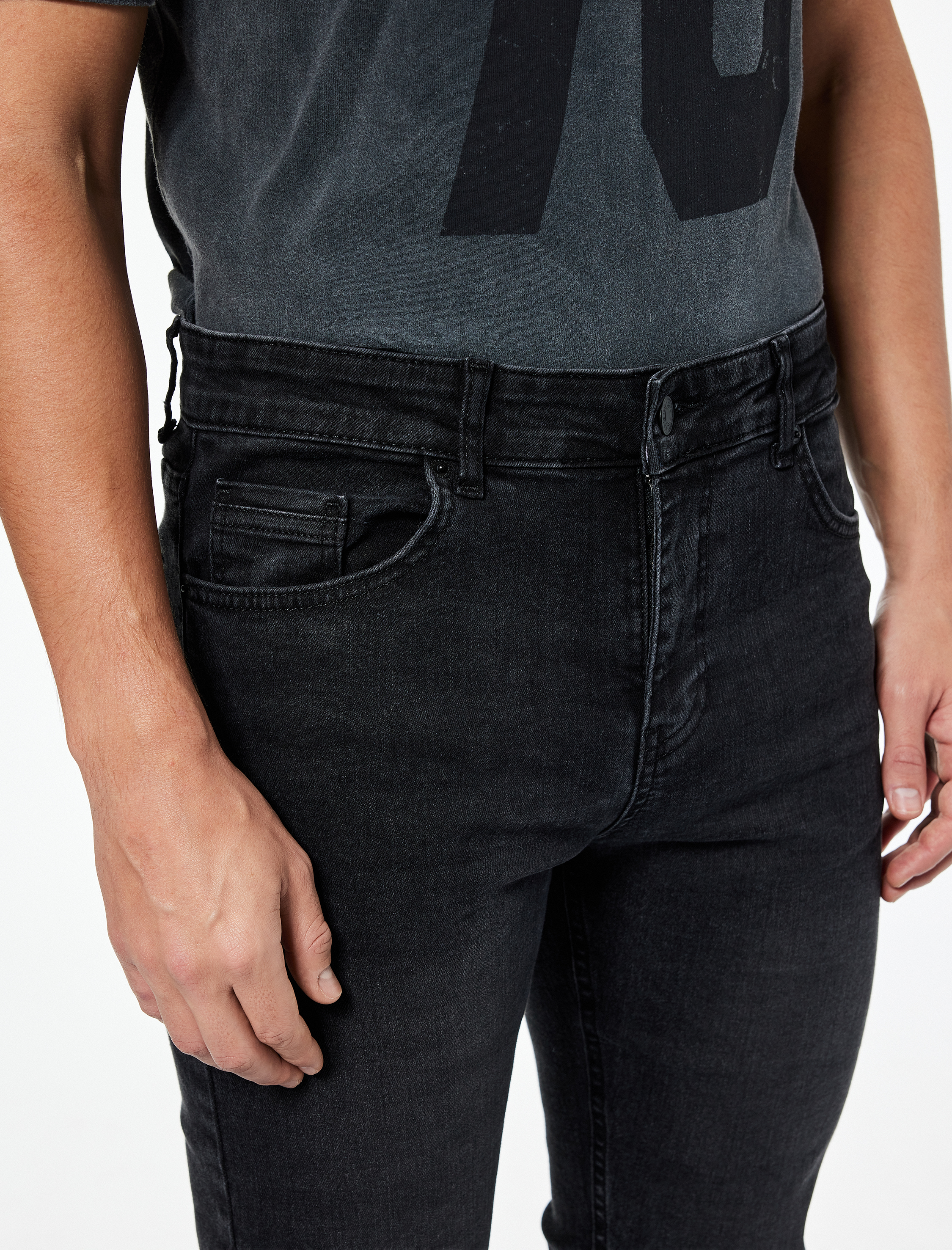   Pamuklu Normal Bel Slim Fit Jean Pantolon - Brad Jean