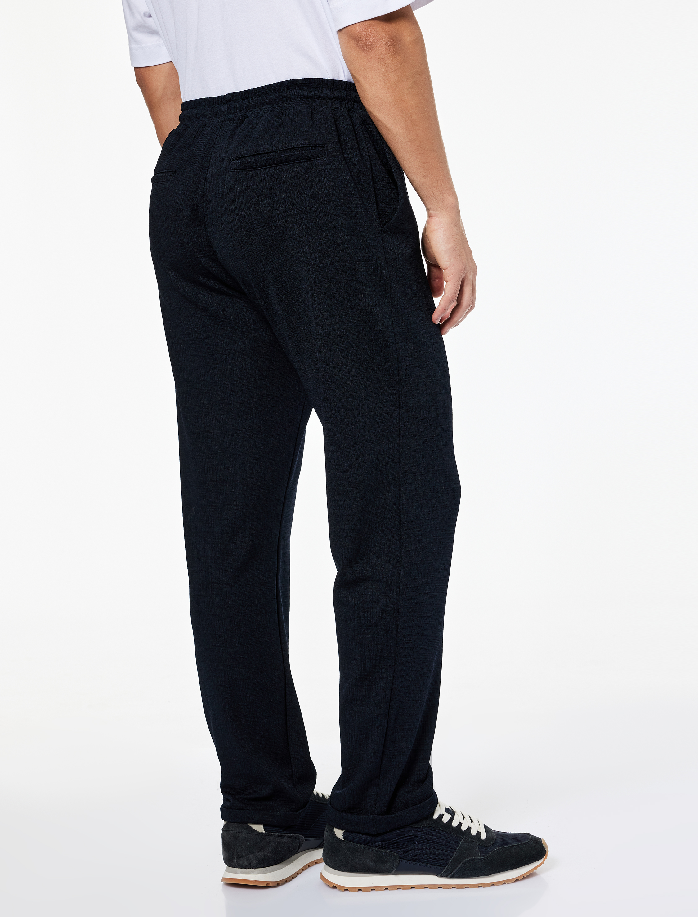   Regular Fit Cepli Beli Bağcıklı Pantolon