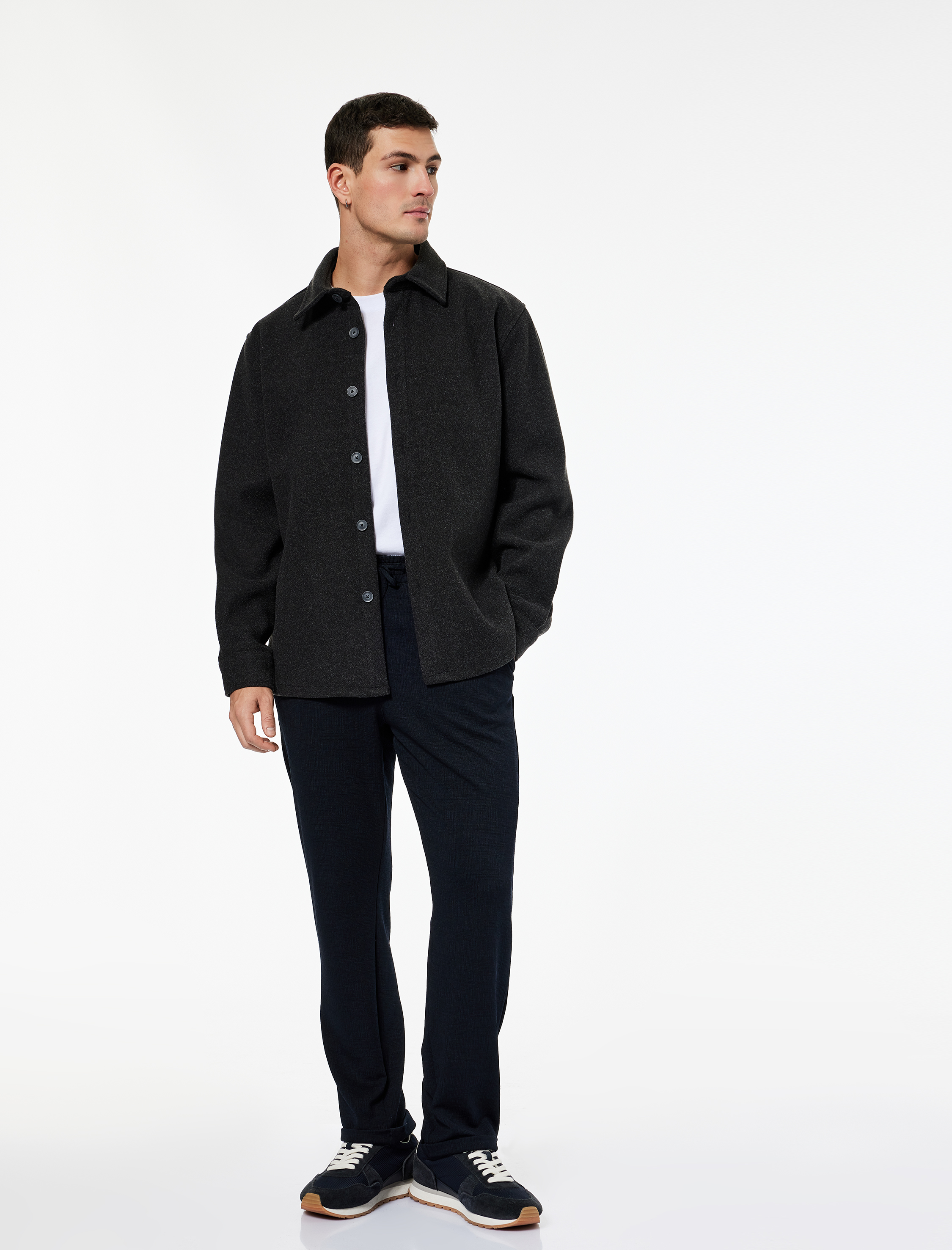   Regular Fit Cepli Beli Bağcıklı Pantolon